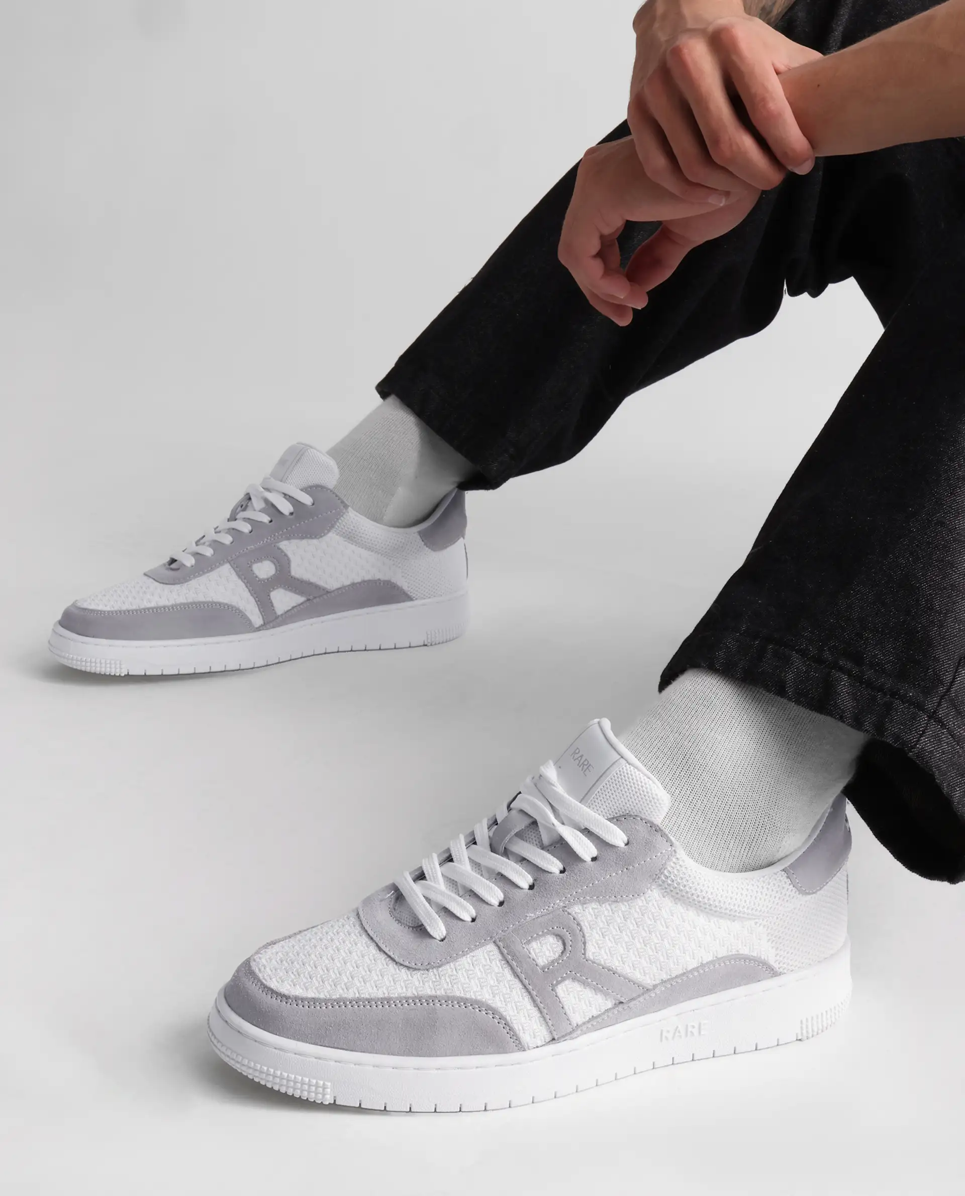 Rare Rabbit Men's Flint White Leather Lace-Up Closure Sneaker - Image 2