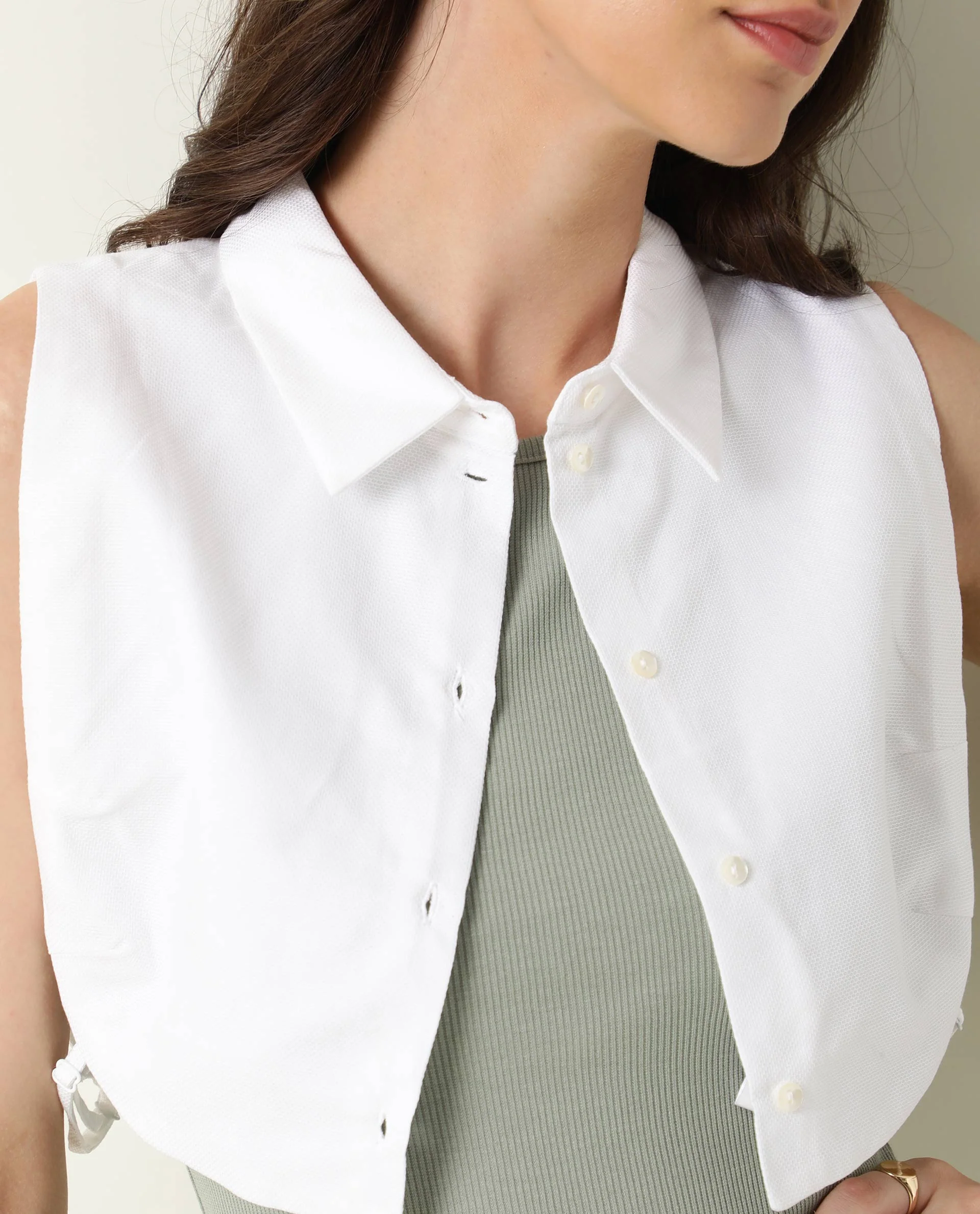 Rareism Women's Floret White Overlayer - Image 3