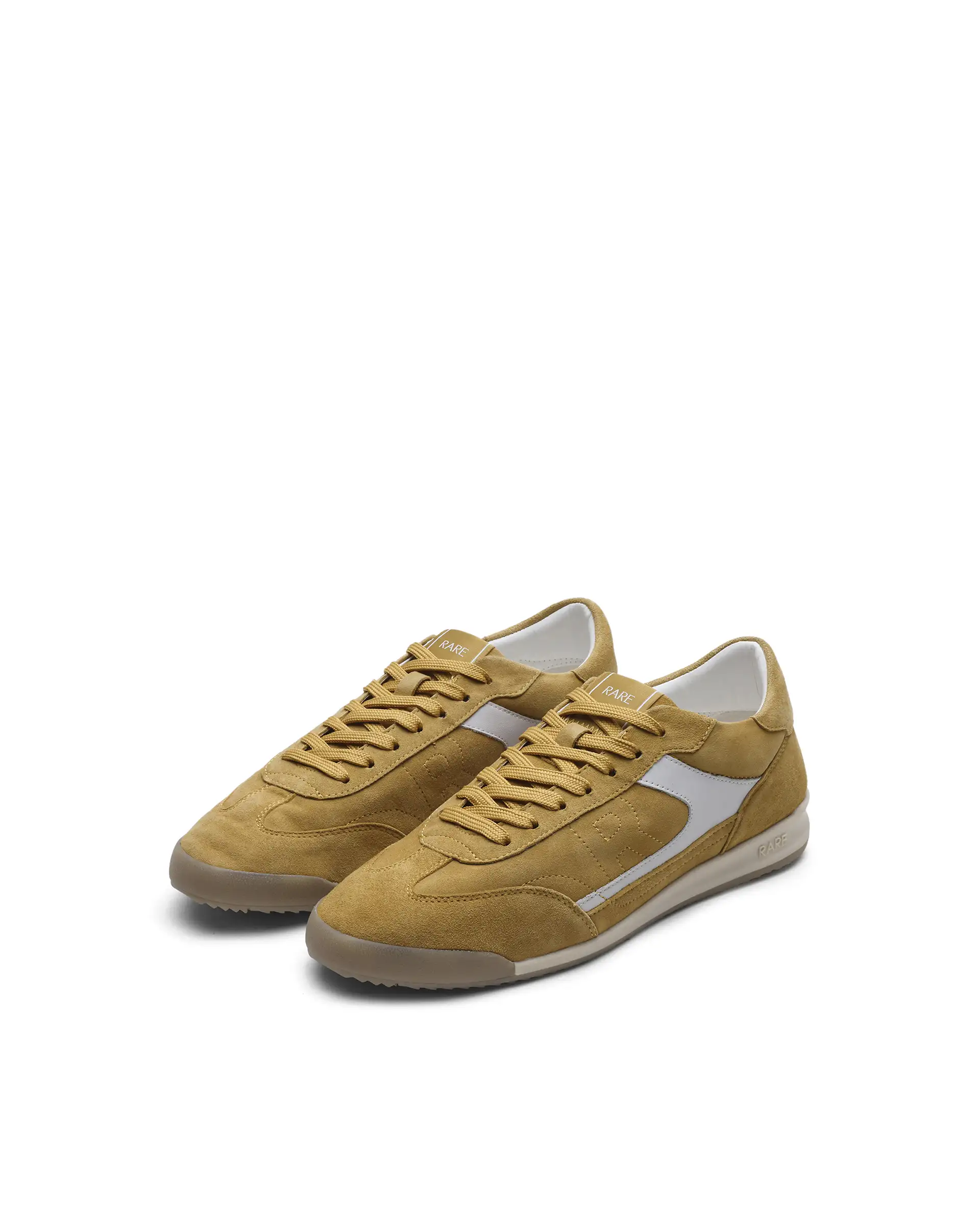 Rare Rabbit Men's Flux Mustard Suede Sneaker - Image 7