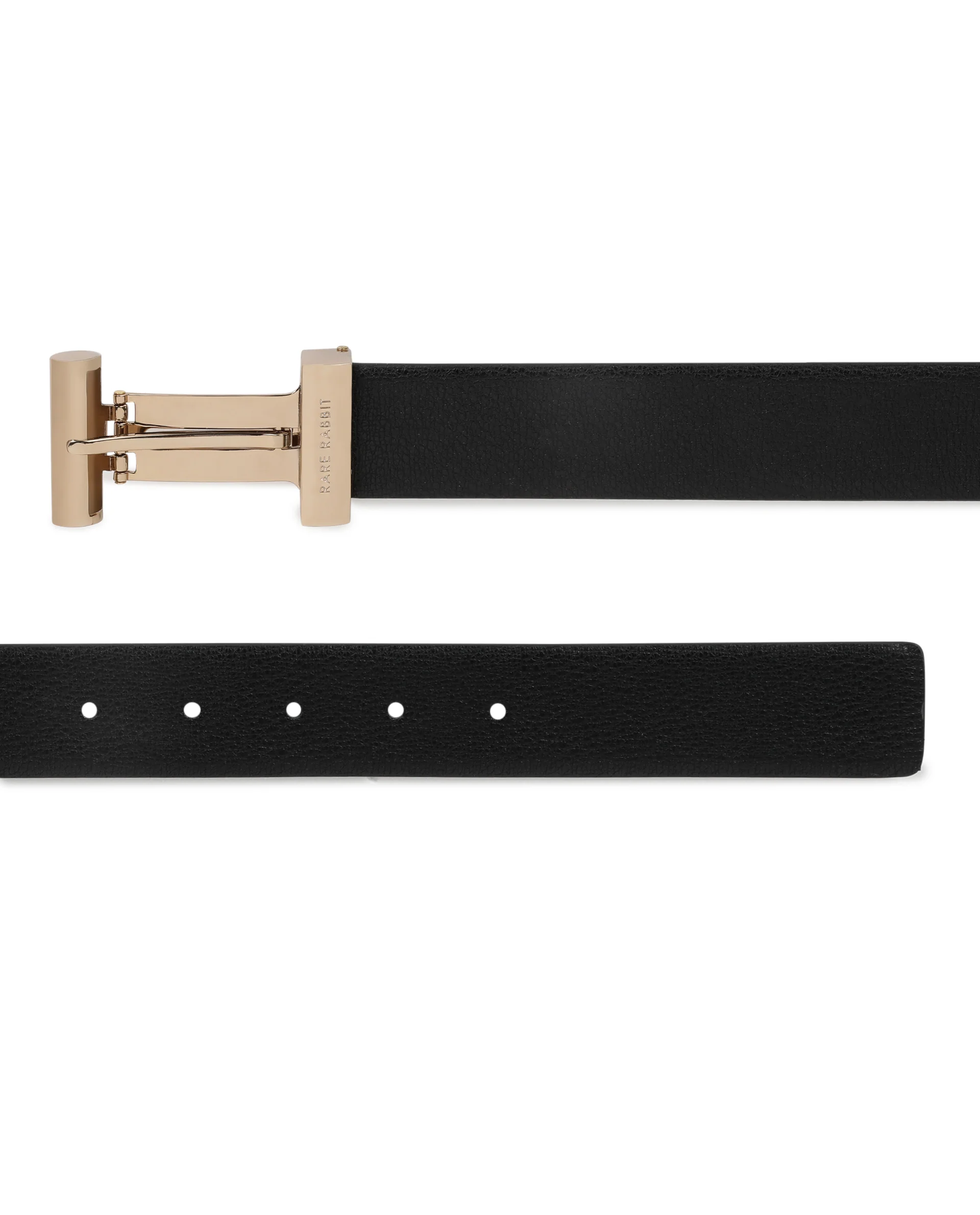 Rare Rabbit Men's Fred Black Belt Leather - Image 2