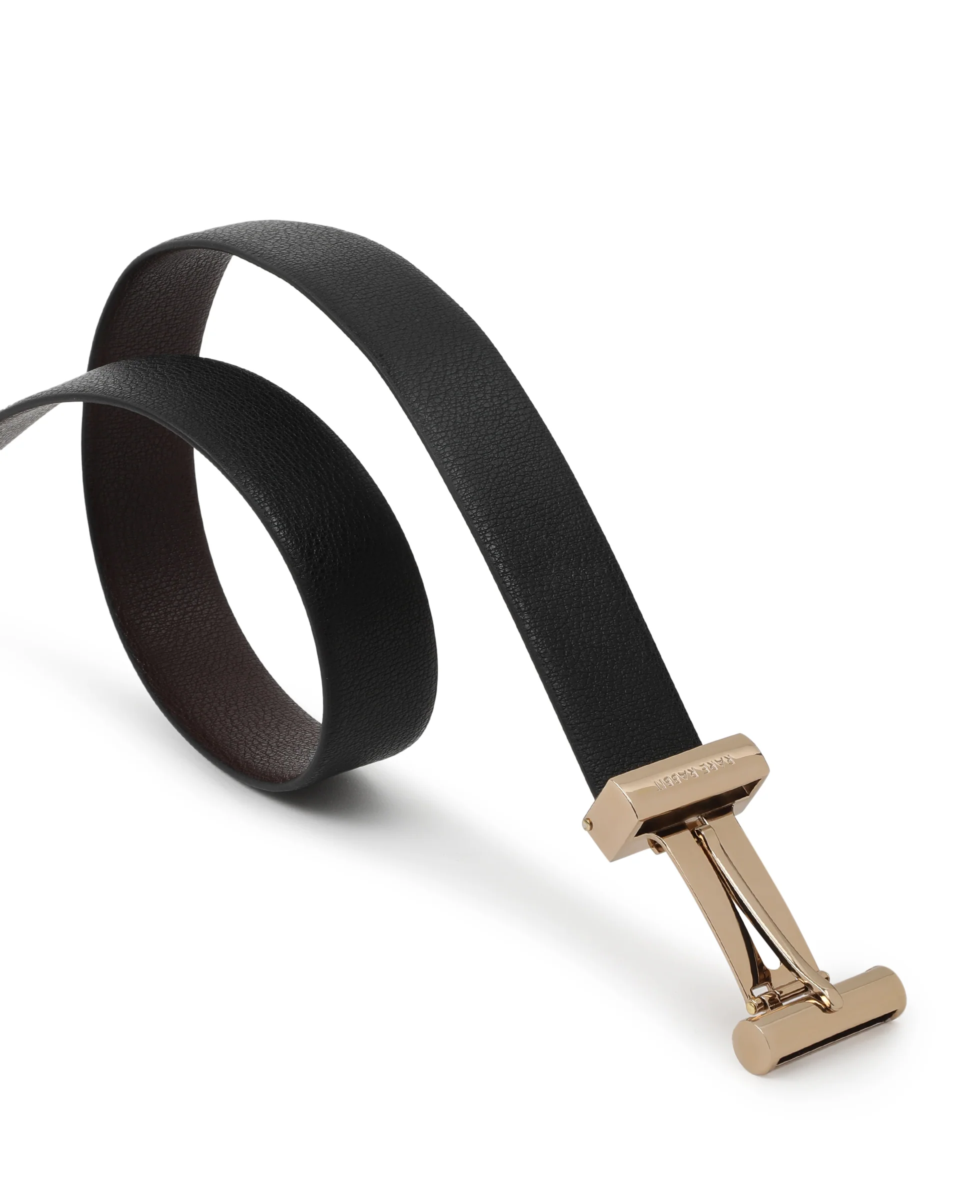 Rare Rabbit Men's Fred Black Belt Leather - Image 5