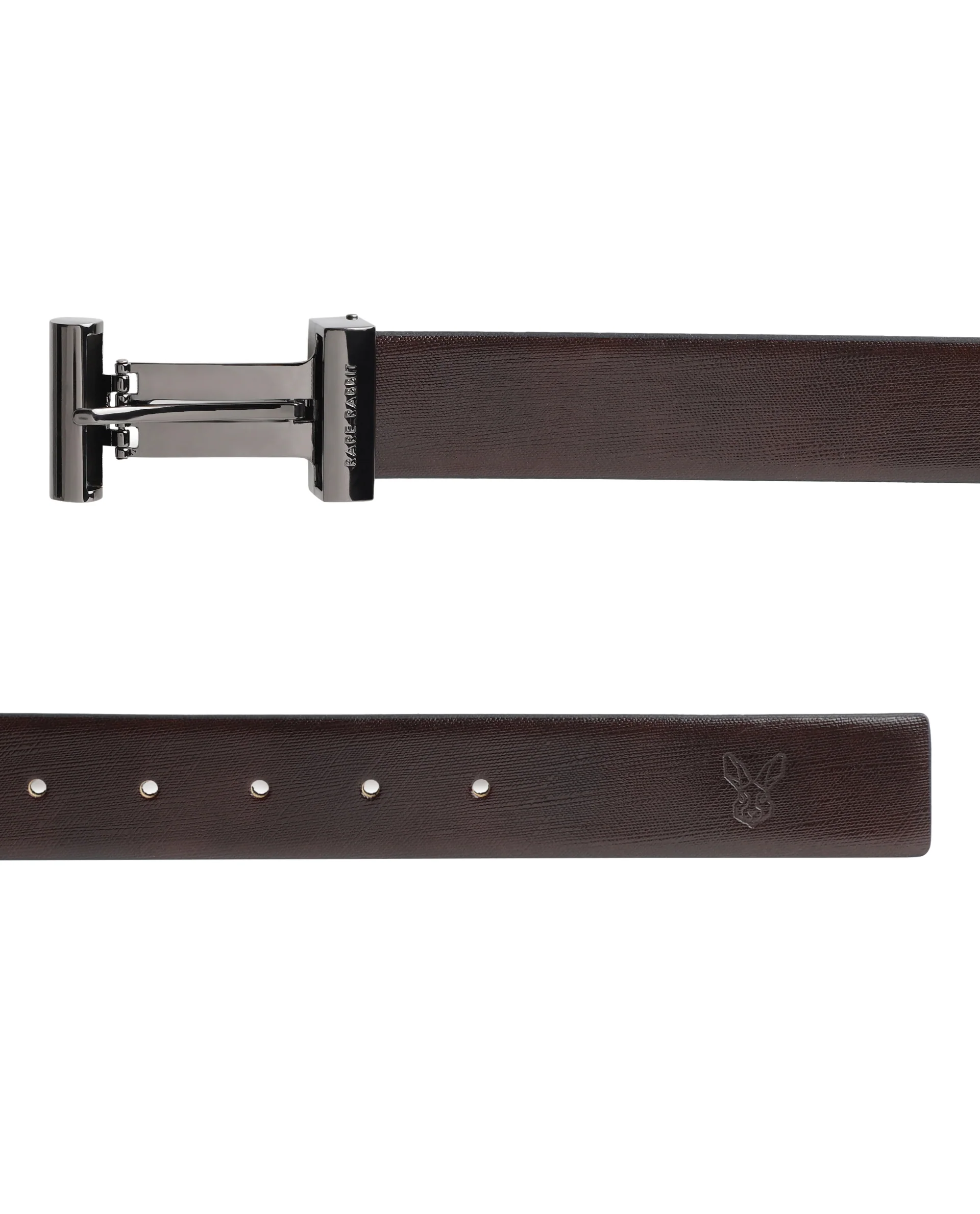 Rare Rabbit Men's Fredy Black Belt Leather - Image 5