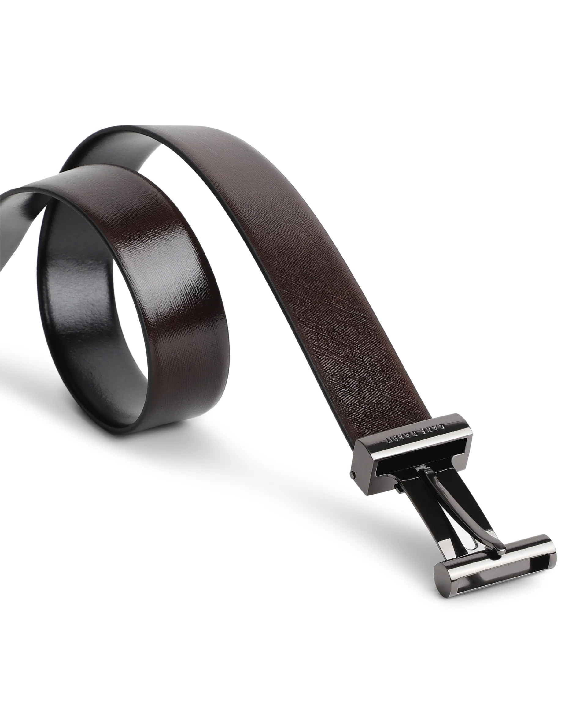 Rare Rabbit Men's Fredy Black Belt Leather - Image 8