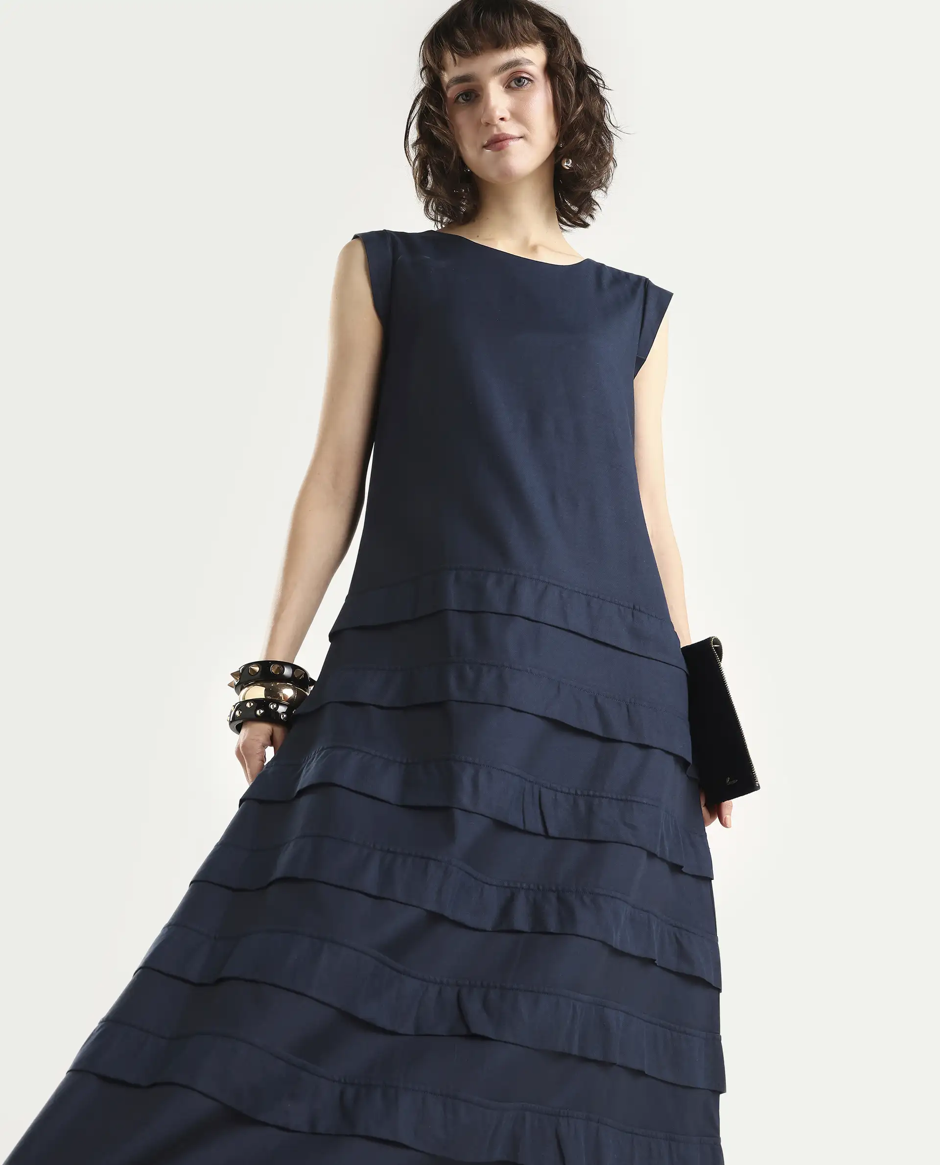 Rareism Women's Fresh Navy Dress - Image 3