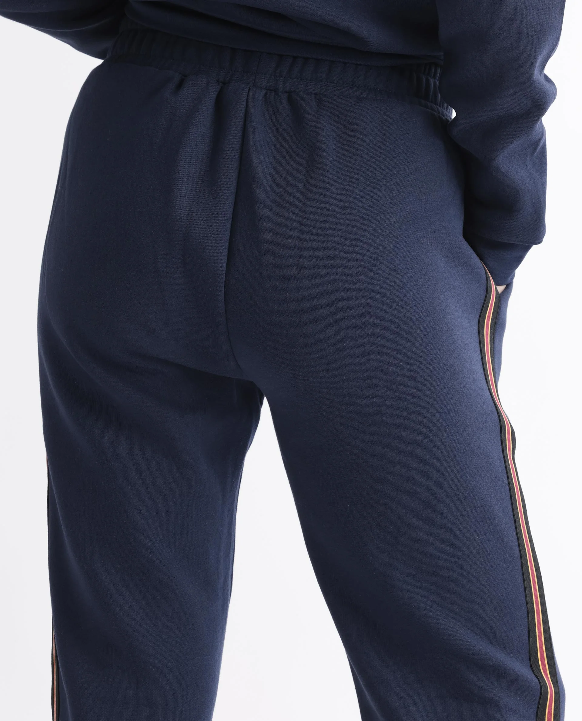 Rareism Women's Fronk Navy Polyester Blend Plain Ankle Length Tailored Track Pant - Image 11