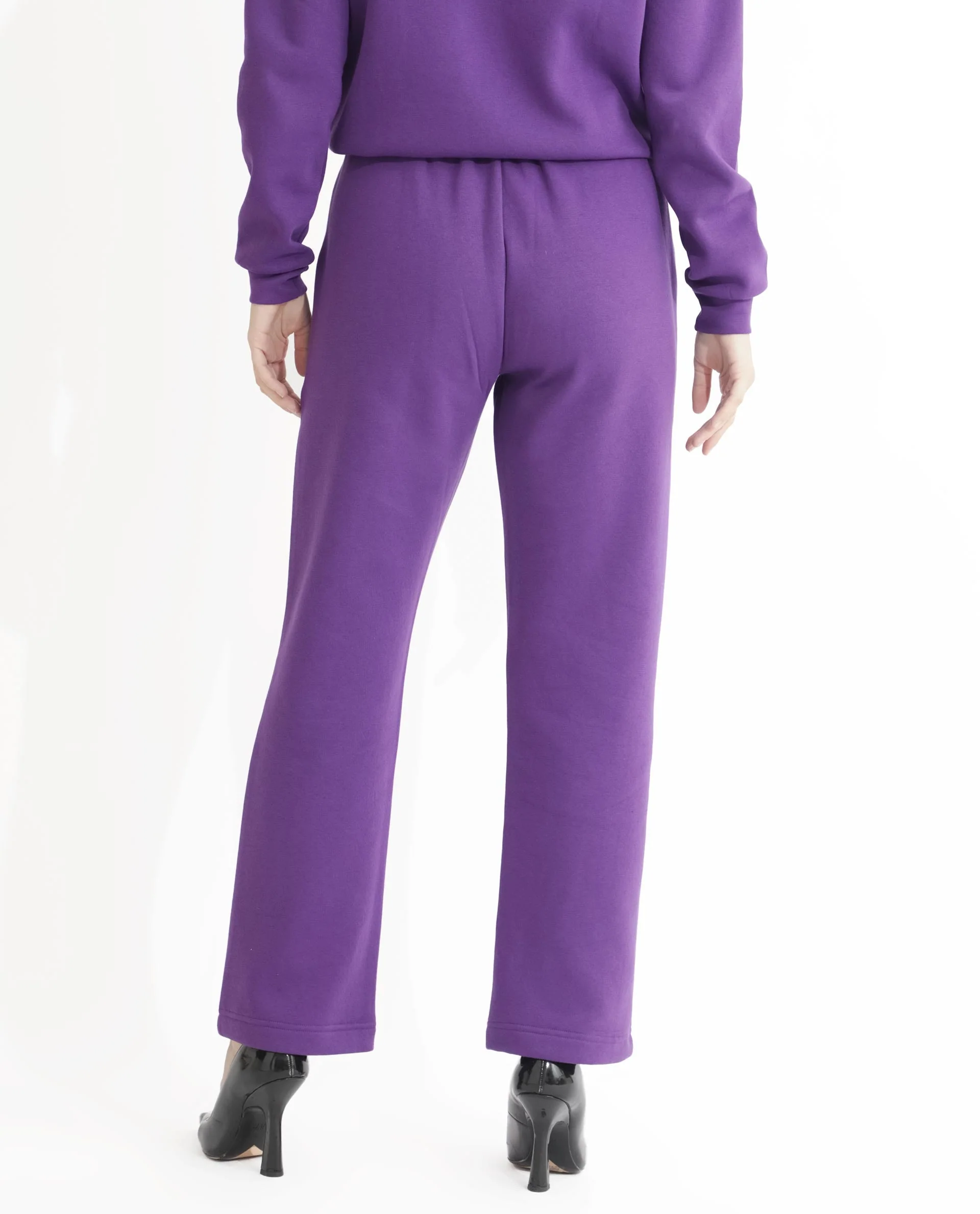 Rareism Women's Fronk Purple Polyester Blend Plain Ankle Length Tailored Track Pant - Image 9