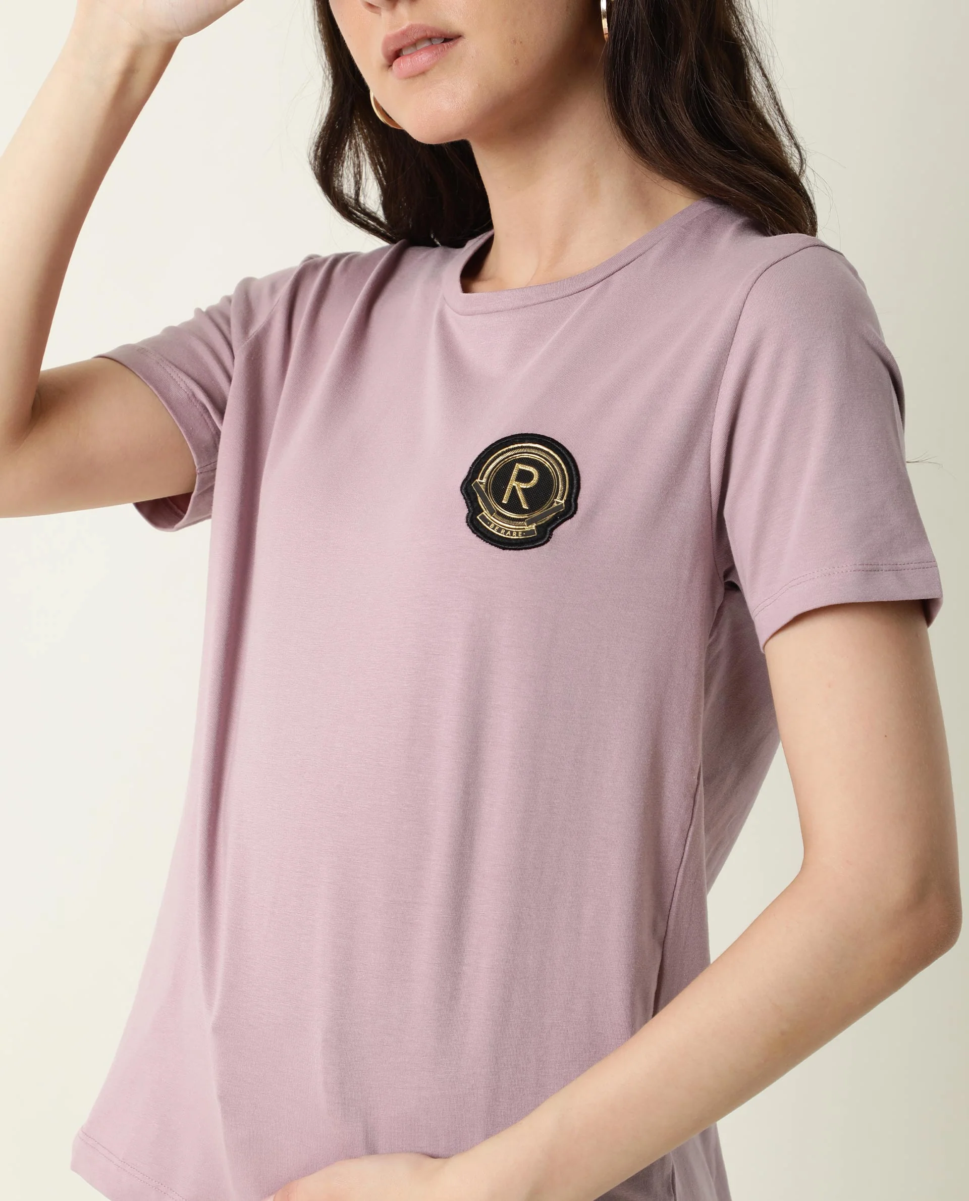 Rareism Women's Fuji Pink Cotton Crew Neck Graphic Print Regular Fit T-Shirt - Image 12