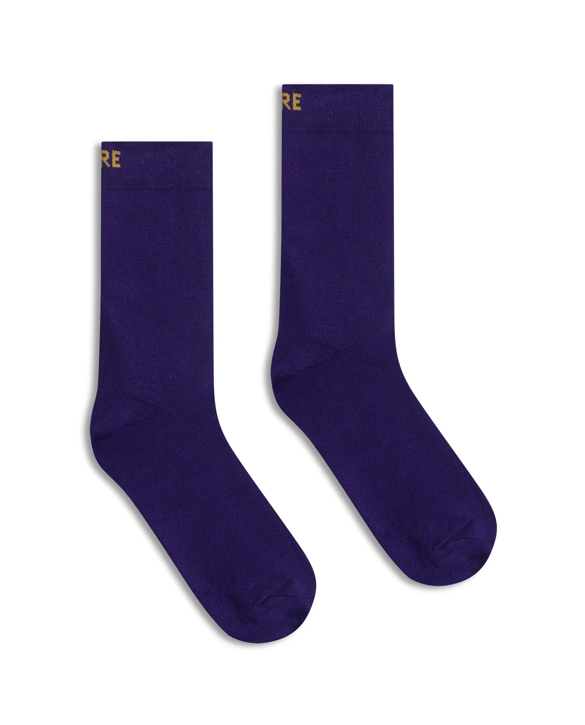 Rare Rabbit Men's Full Socks Purple Socks