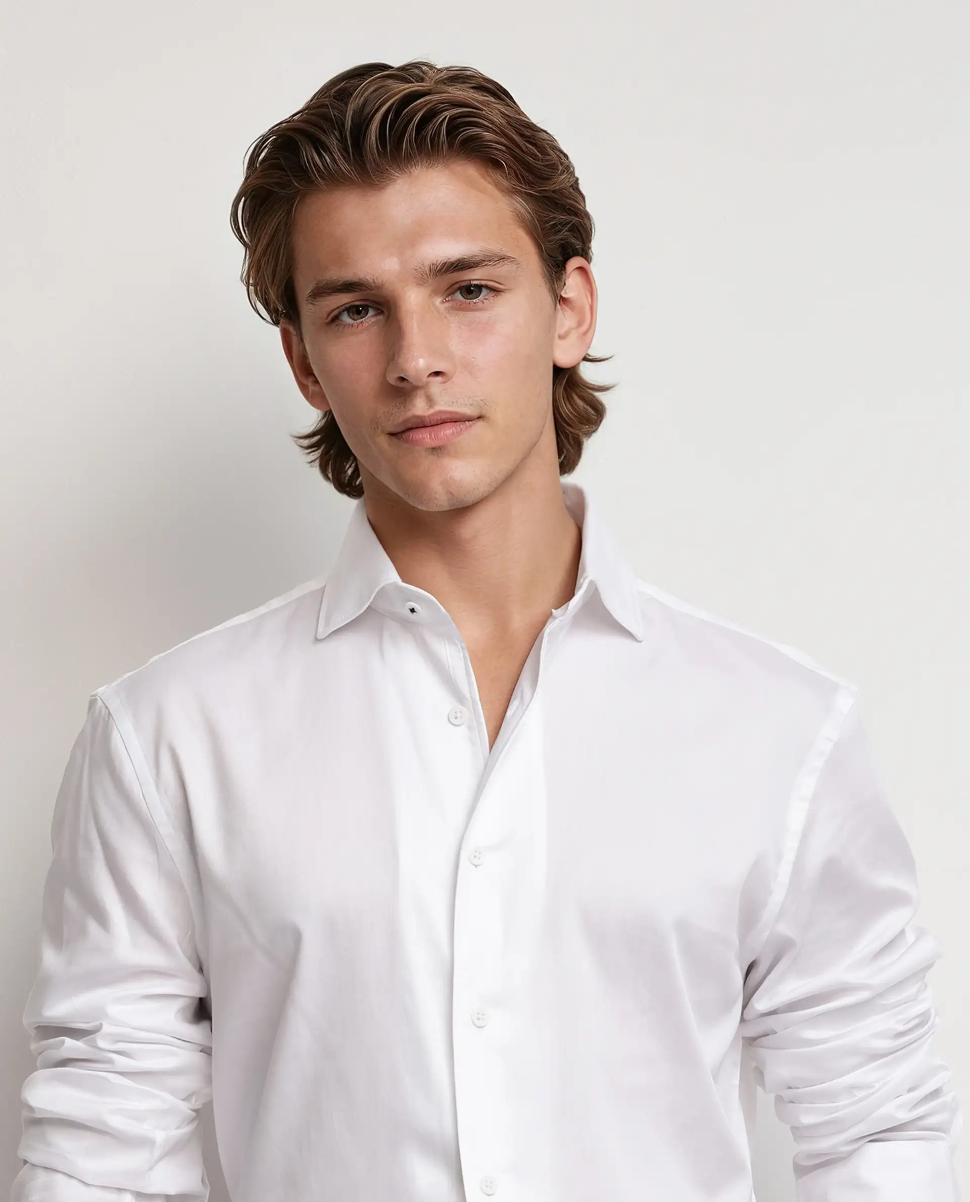 Rare Rabbit Men's Fury White Cotton Plain Regular Fit Full Sleeve Collared Shirt - Image 8