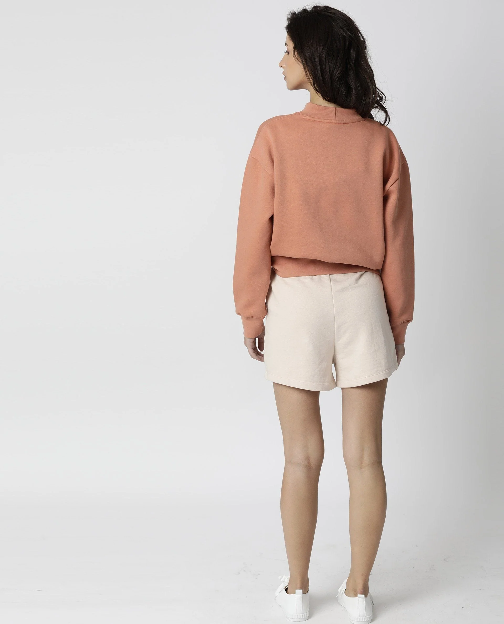 Rareism Womens Fury Orange Sweatshirt Relaxed Fit Full Sleeves - Image 10