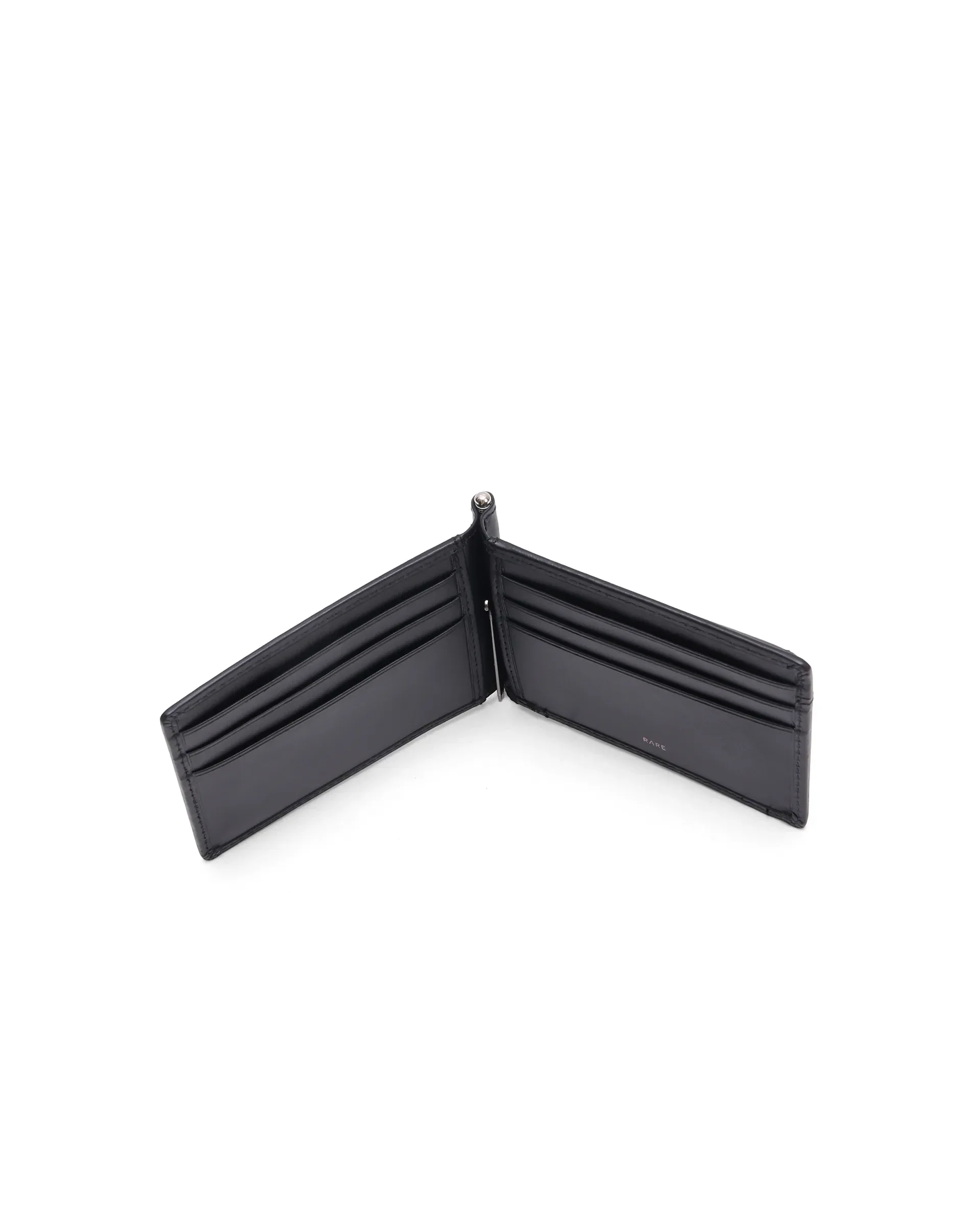 Rare Rabbit Men Fynn Black Leather Card Holder - Image 3