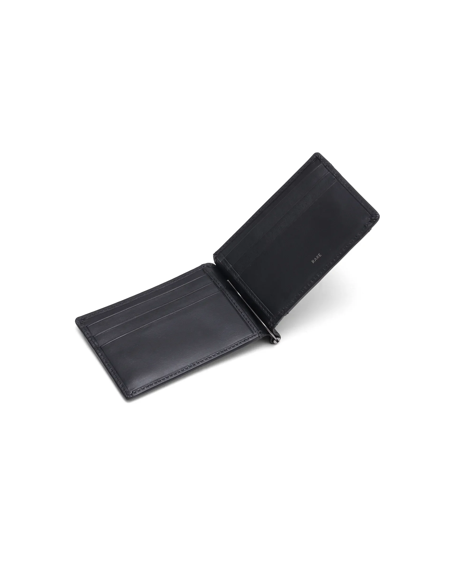 Rare Rabbit Men Fynn Black Leather Card Holder - Image 4