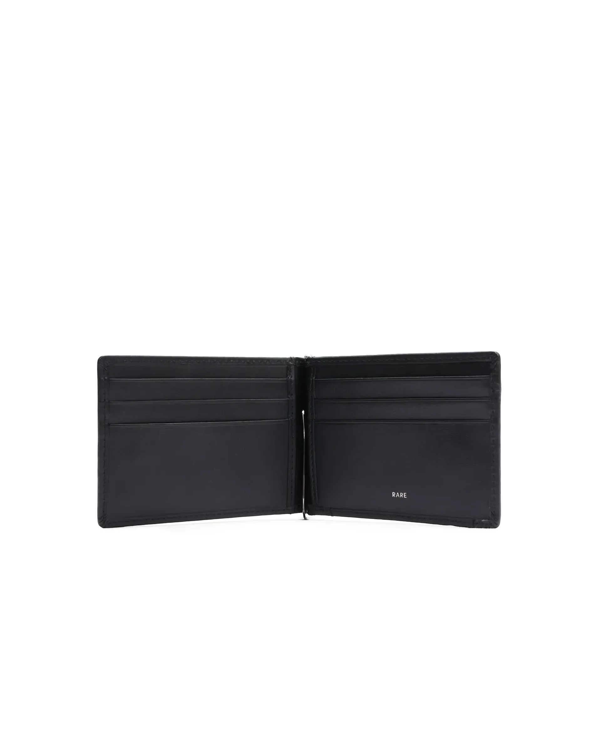 Rare Rabbit Men Fynn Black Leather Card Holder - Image 5