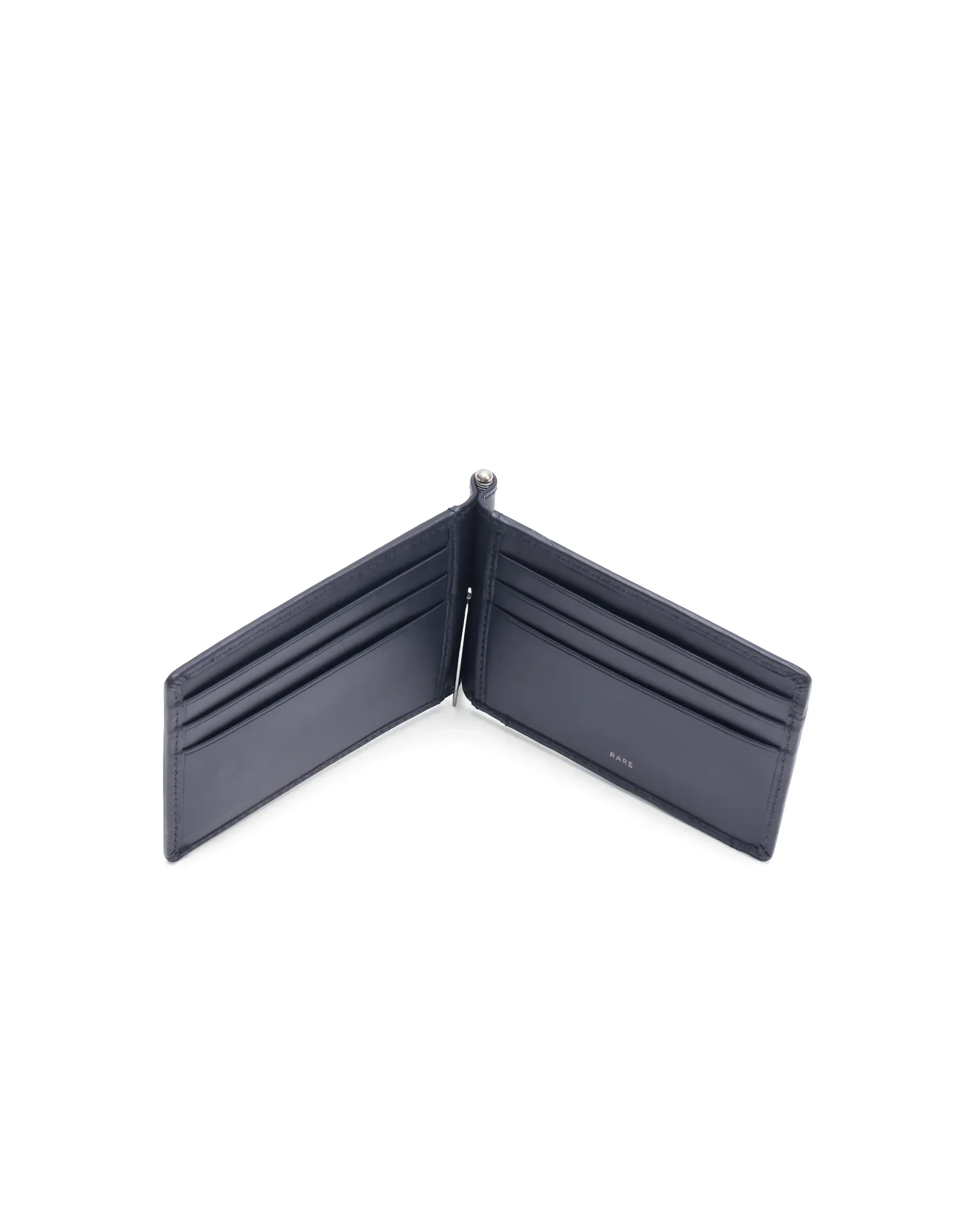 Rare Rabbit Men Fynn Navy Leather Card Holder - Image 2