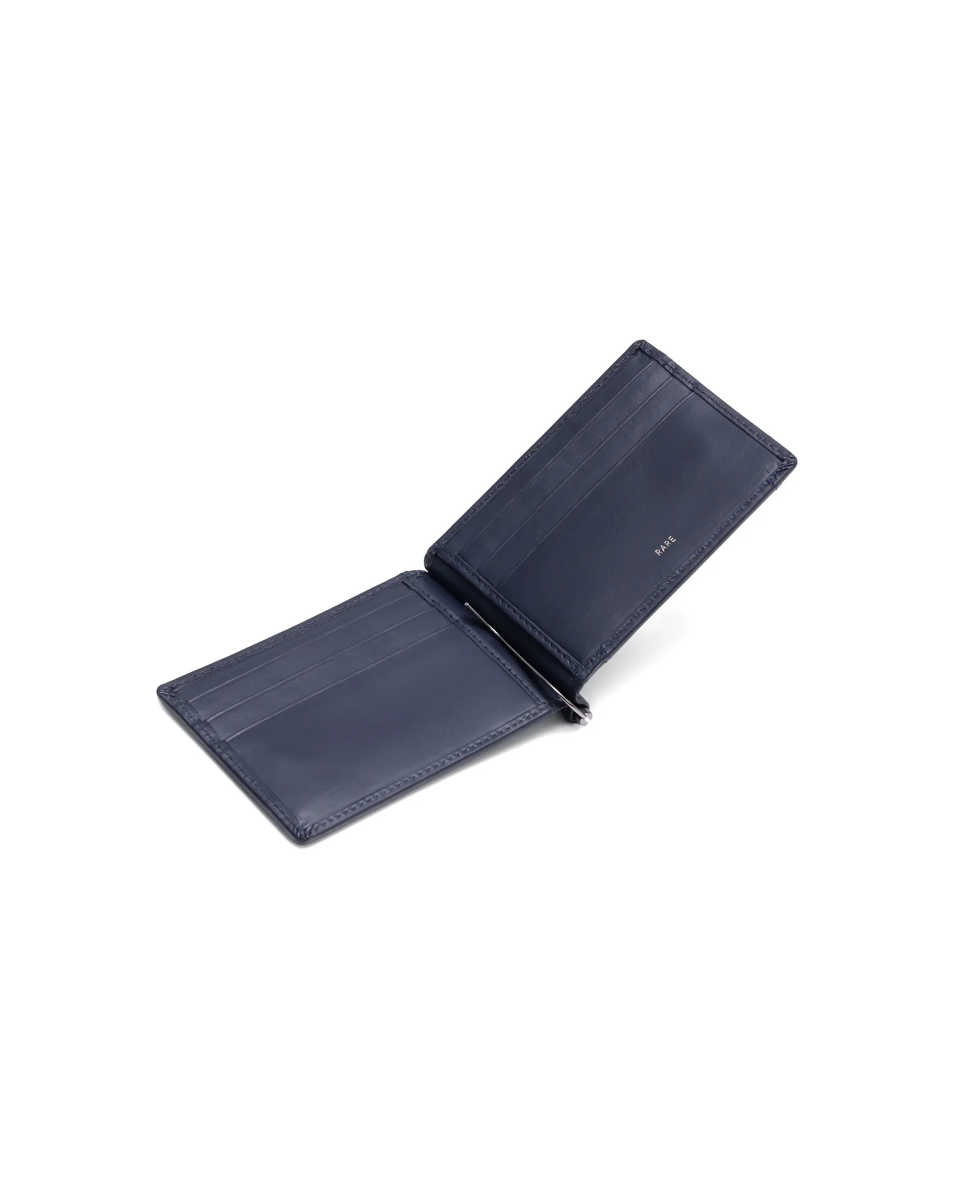 Rare Rabbit Men Fynn Navy Leather Card Holder - Image 3
