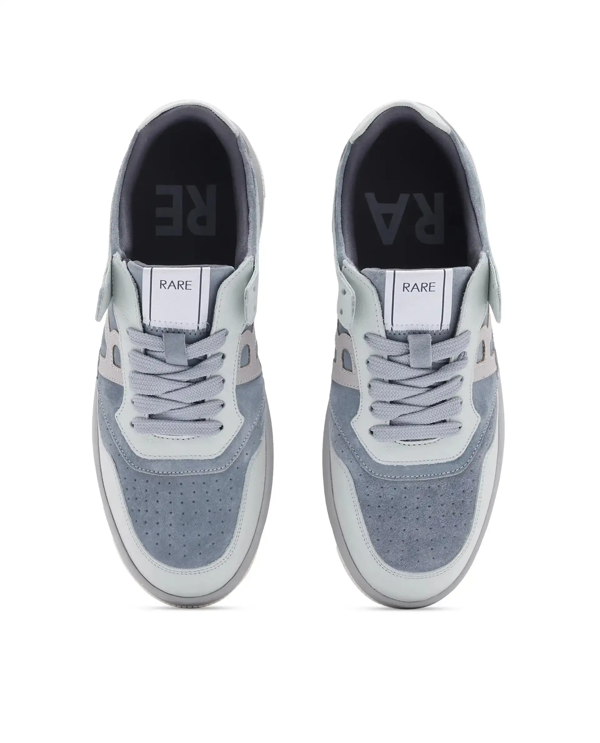 Rare Rabbit Men's Gabbs Grey Plain Shoes - Image 5