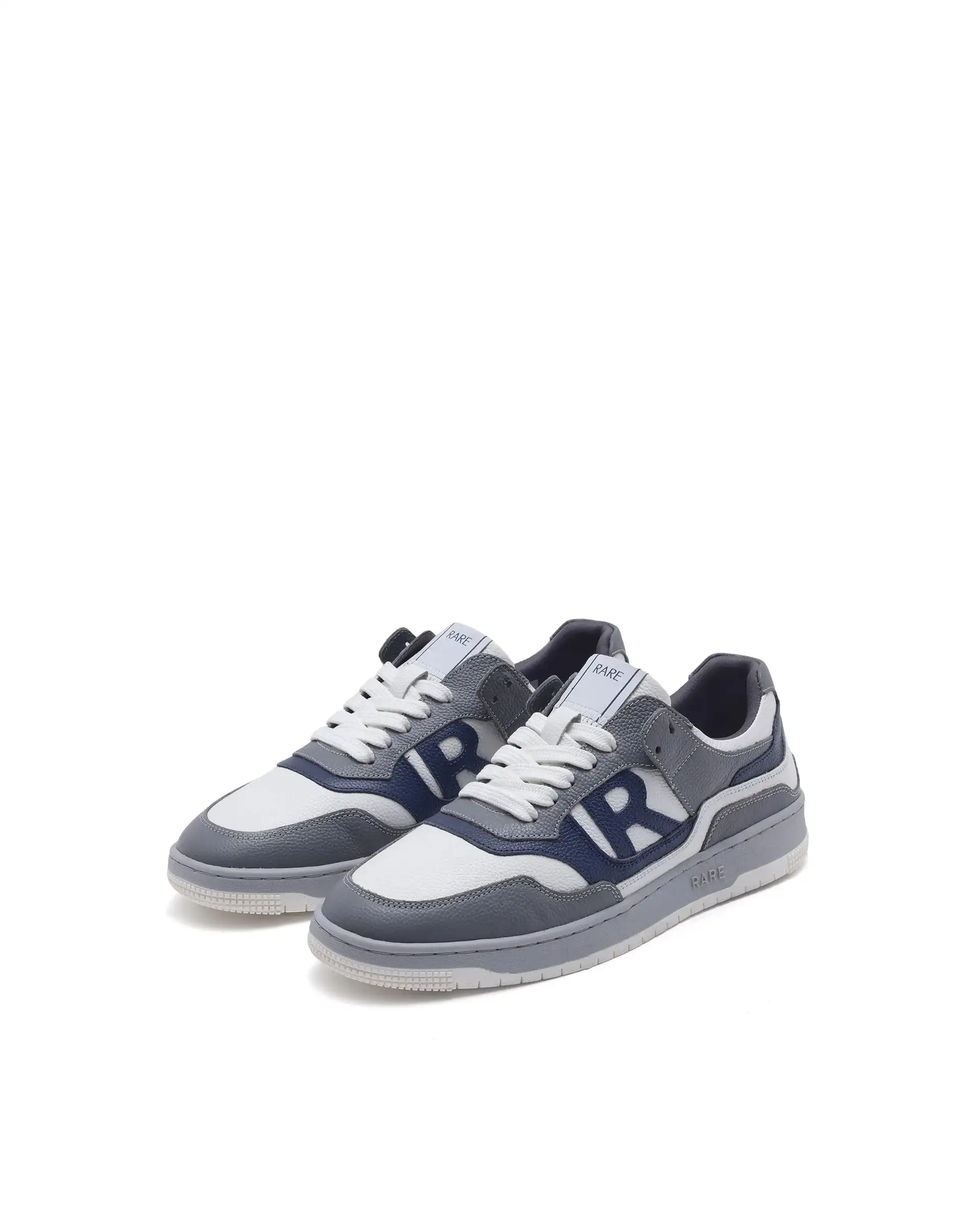 Rare Rabbit Men's Gabriel White Genuine Leather Lycra Lining Dual Tone Lace-Up Low-Top Sneaker Shoes - Image 3