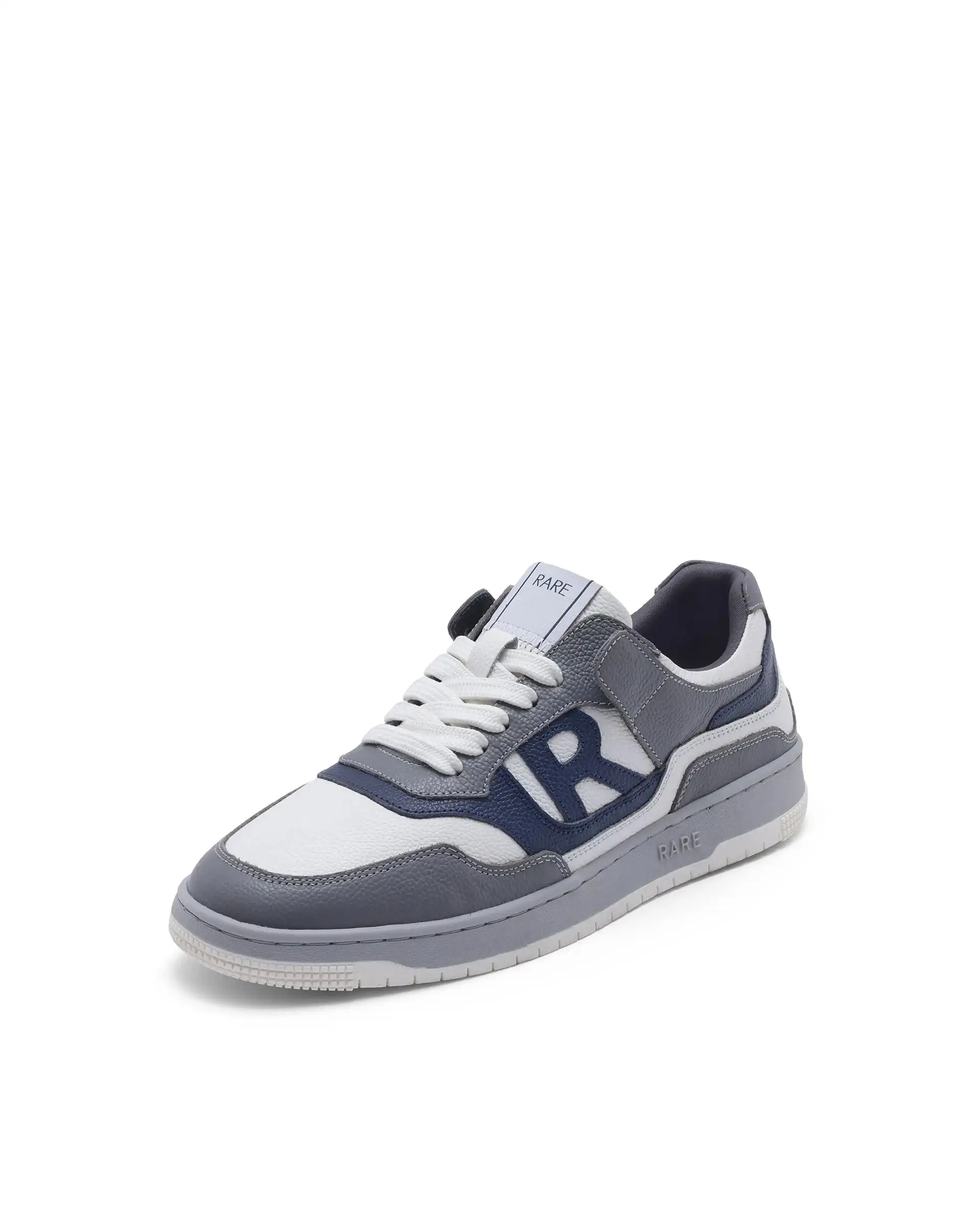 Rare Rabbit Men's Gabriel White Genuine Leather Lycra Lining Dual Tone Lace-Up Low-Top Sneaker Shoes - Image 7