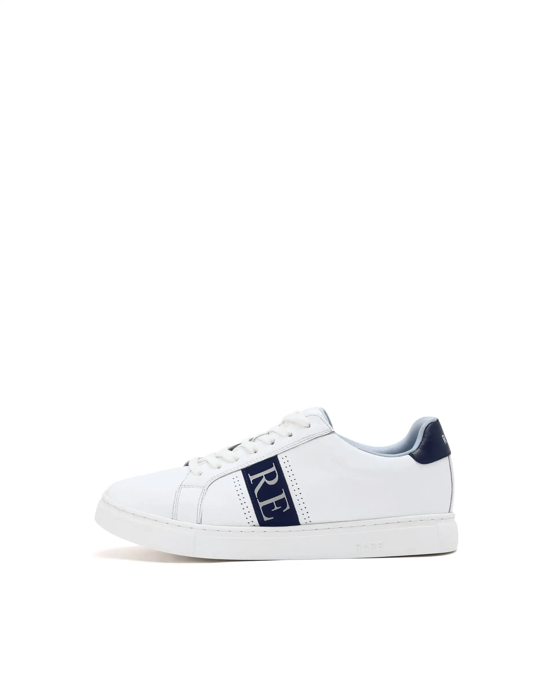 Rare Rabbit Men's Galileo Blue Round Toe Statement Branding Smart Casual Sneaker Shoes - Image 8