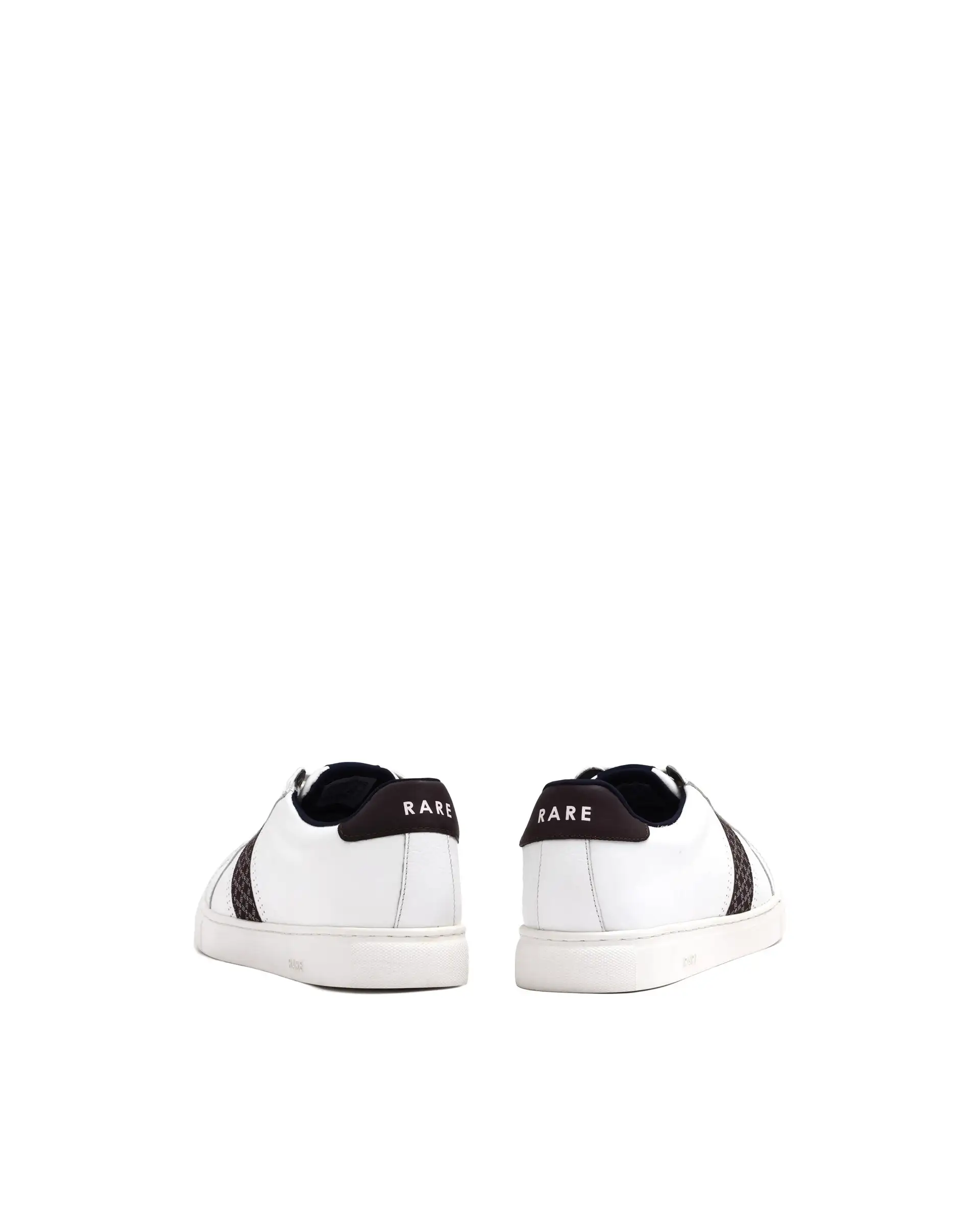 Rare Rabbit Men's Galileo Pro White Round Toe Monogram Branding Smart Casual Sneaker Shoes - Image 6