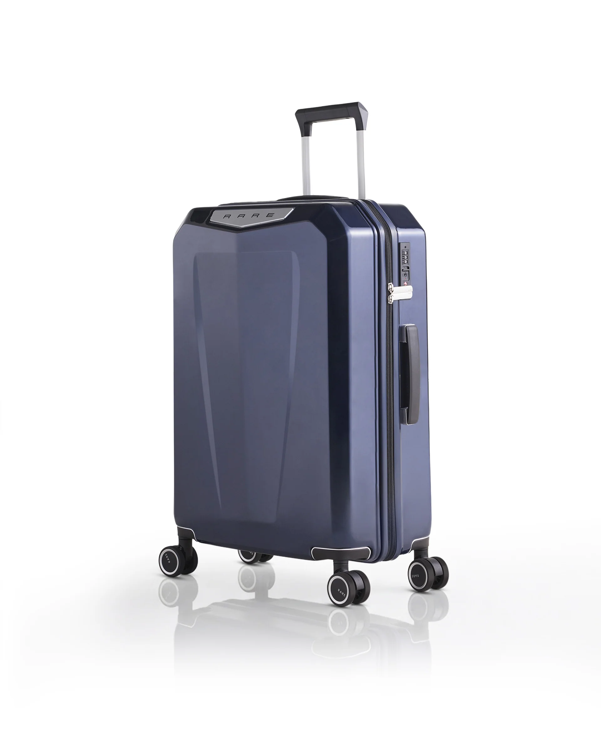 Rare Rabbit Gallardo Blue Impact-Resistant Hard Shell Trolley Bag - Image 2