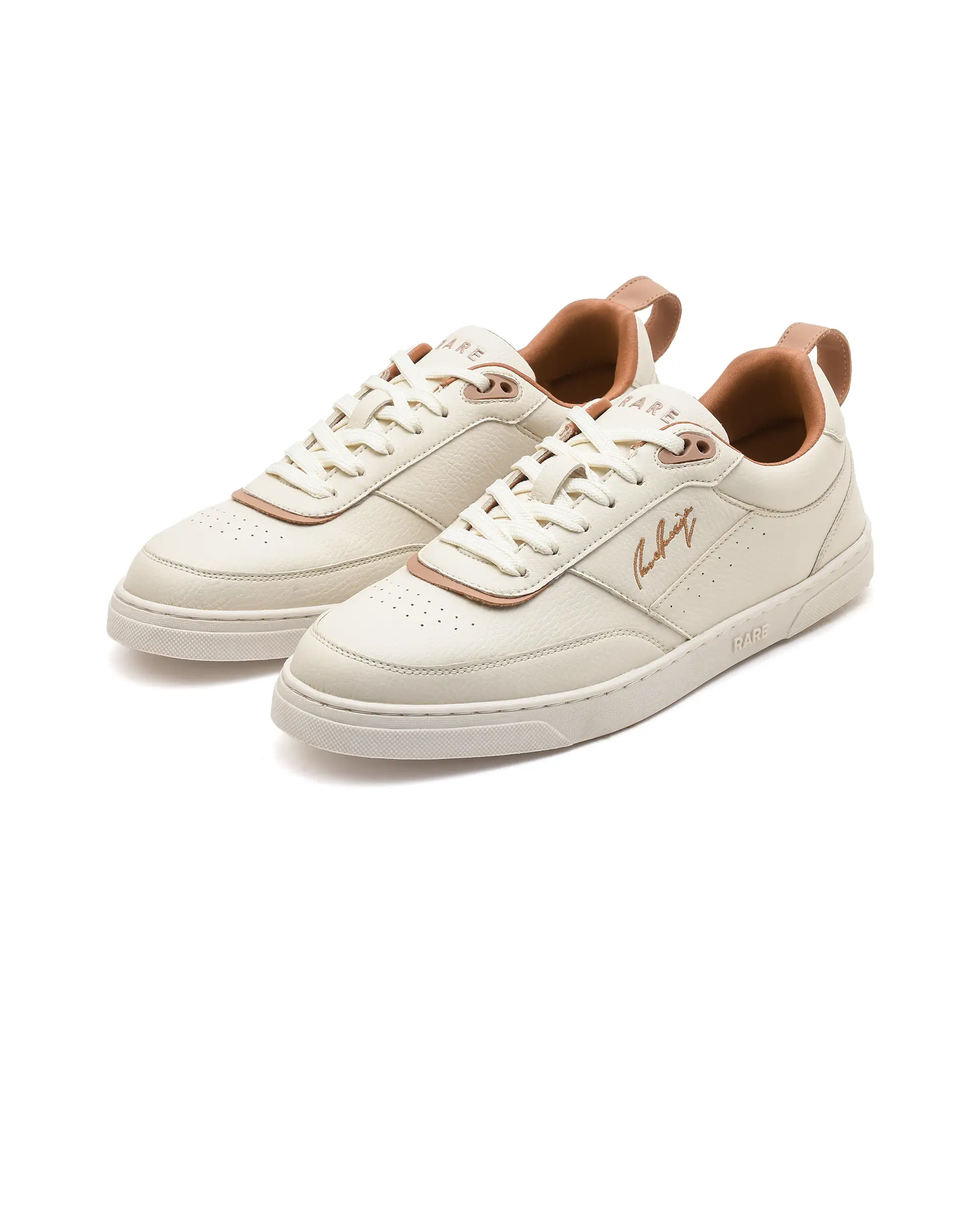 Rare Rabbit Men's Garen Beige Micro Fiber Causal Sneaker - Image 3