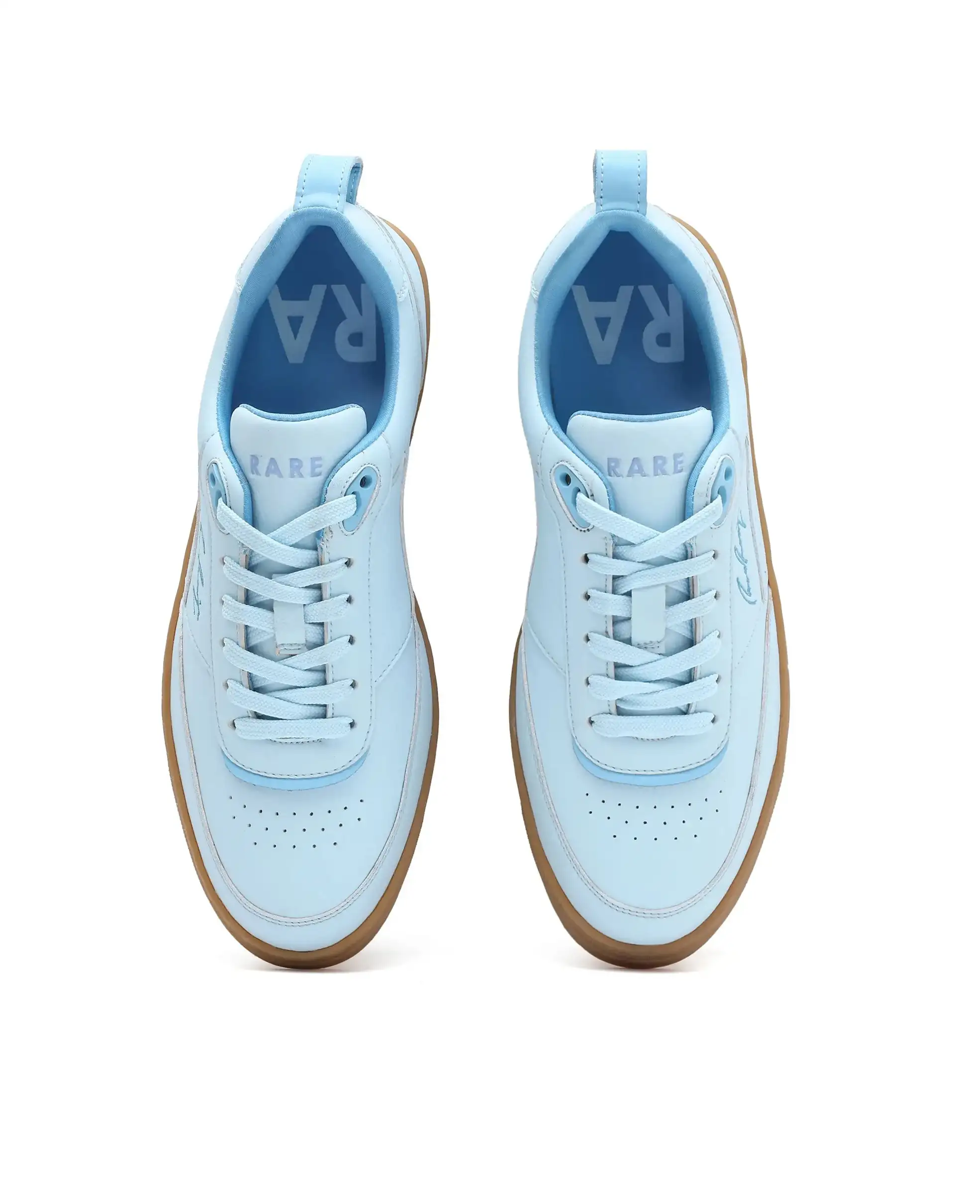Rare Rabbit Men's Garen Blue Micro Fiber Causal Sneaker - Image 4