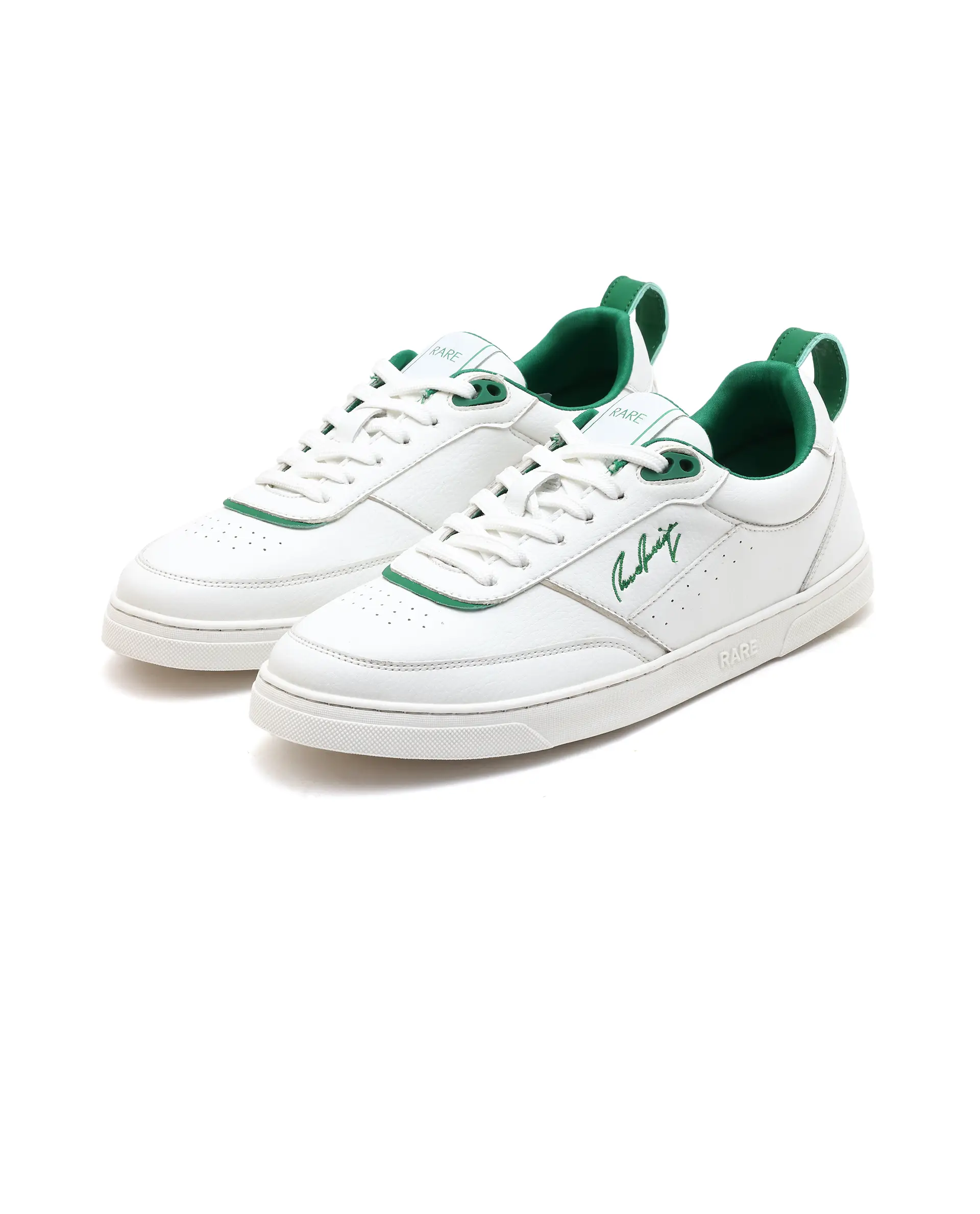 Rare Rabbit Men's Garen Green Micro Fiber Causal Sneaker - Image 3
