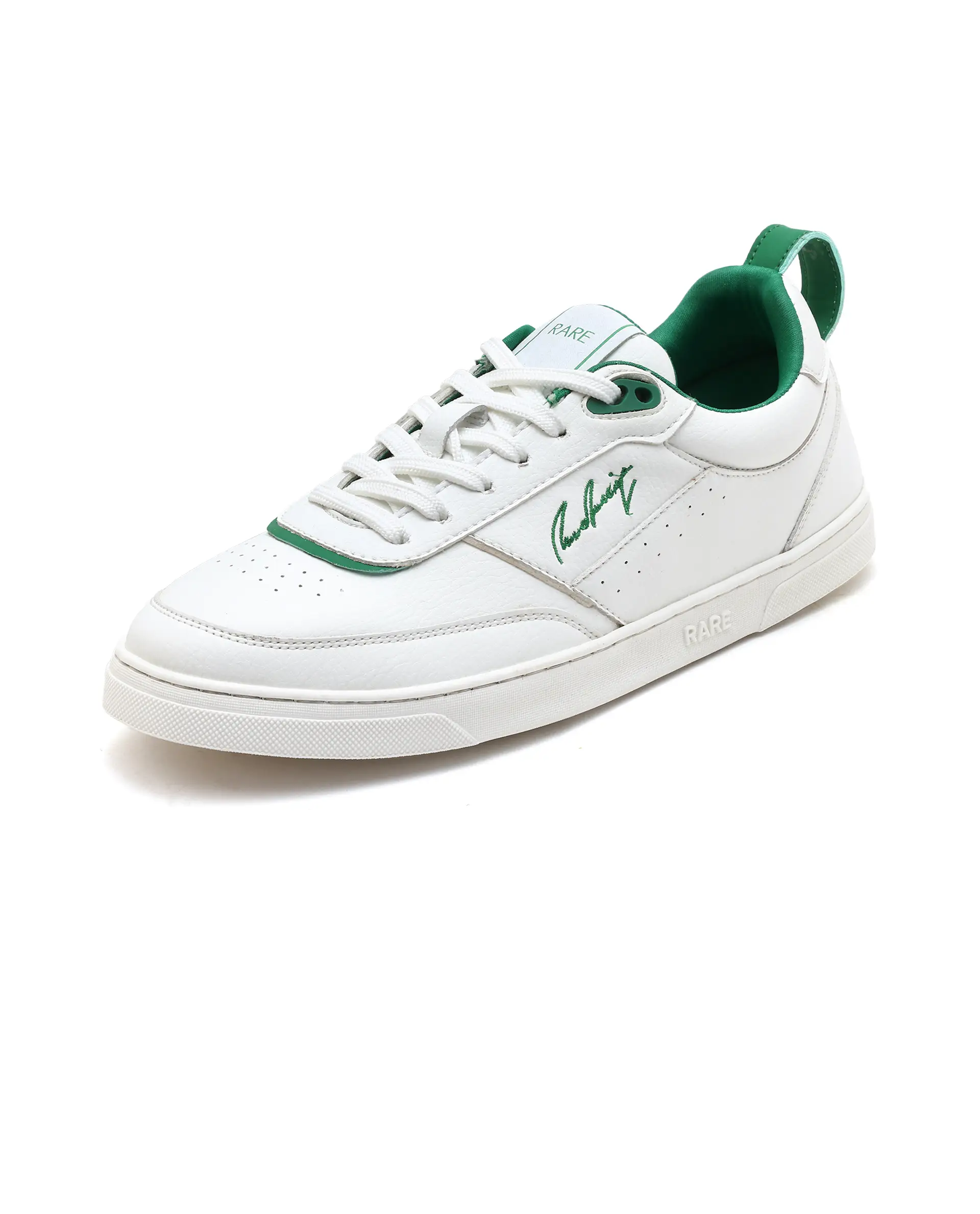 Rare Rabbit Men's Garen Green Micro Fiber Causal Sneaker - Image 5