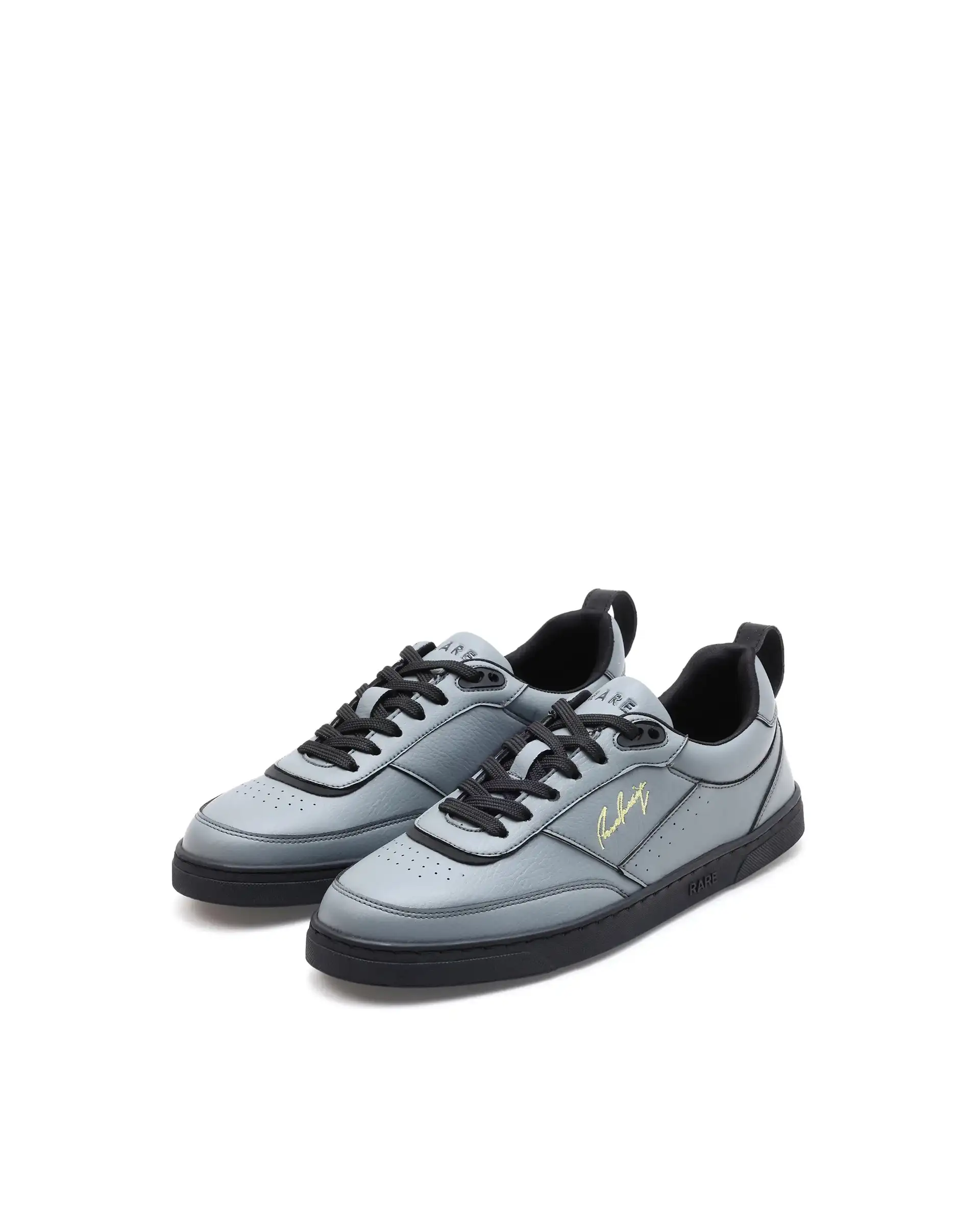 Rare Rabbit Men's Garen Grey Micro Fiber Causal Sneaker - Image 3