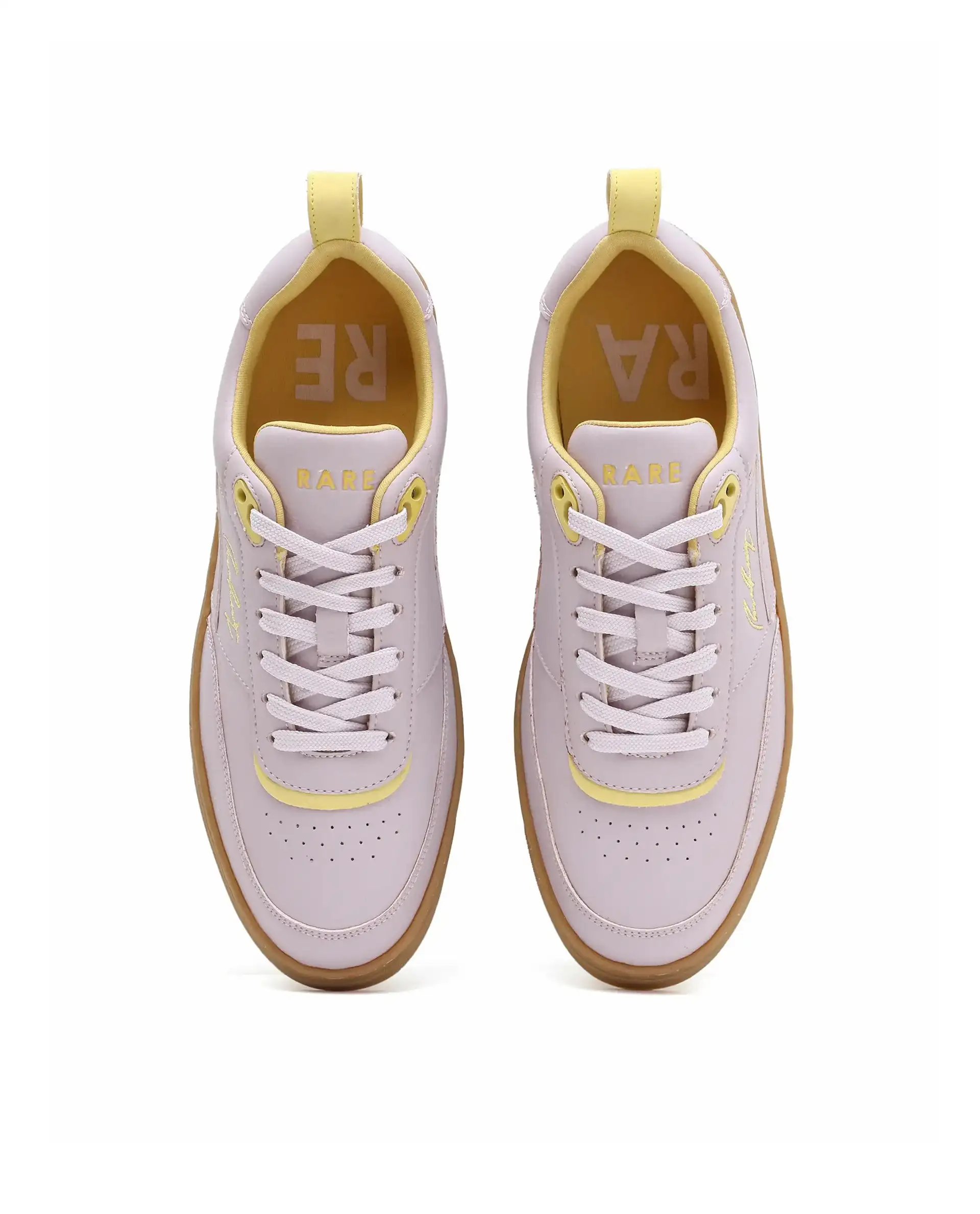 Rare Rabbit Men's Garen Lilac Micro Fiber Causal Sneaker - Image 4