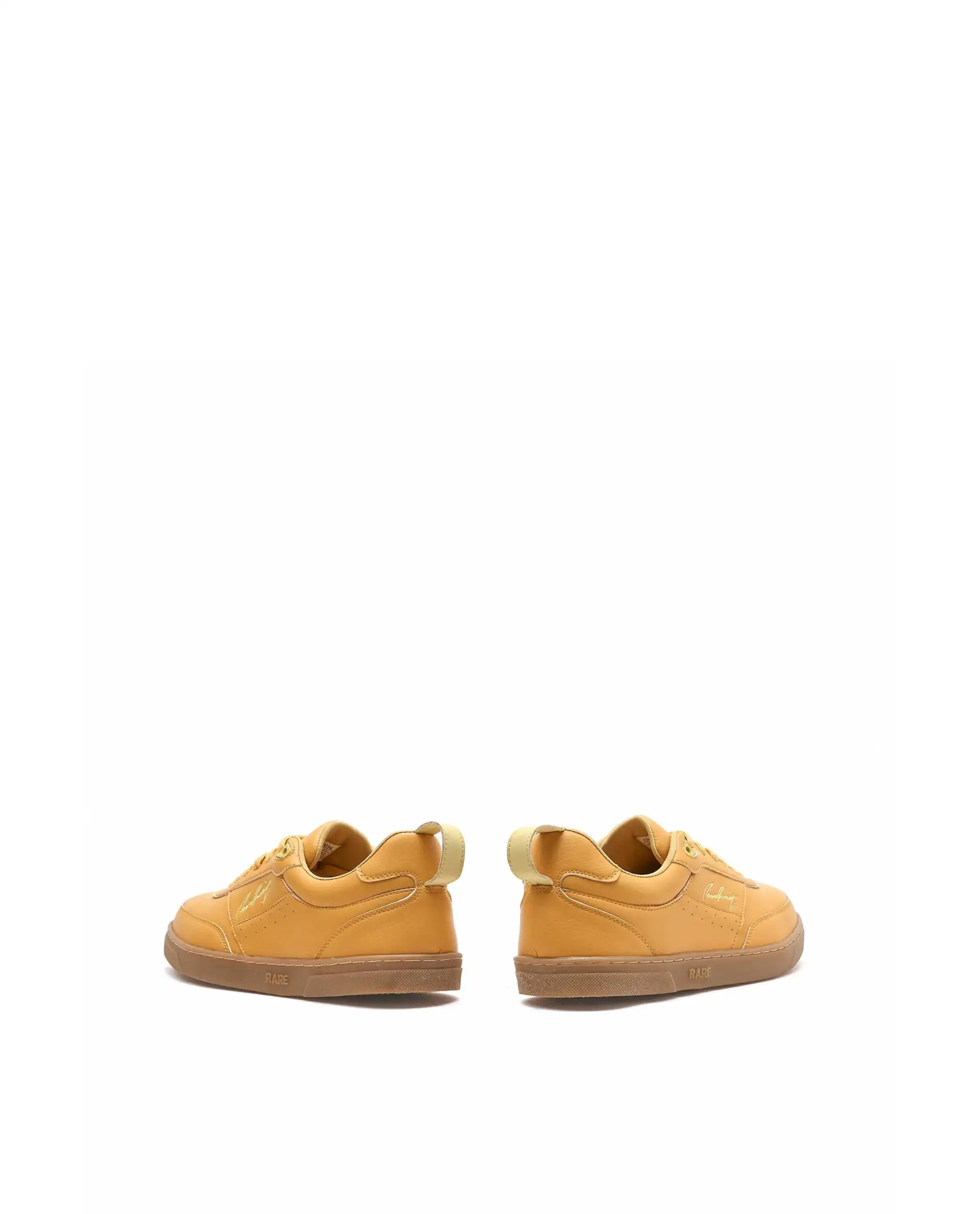 Rare Rabbit Men's Garen Mustard Micro Fiber Causal Sneaker - Image 5