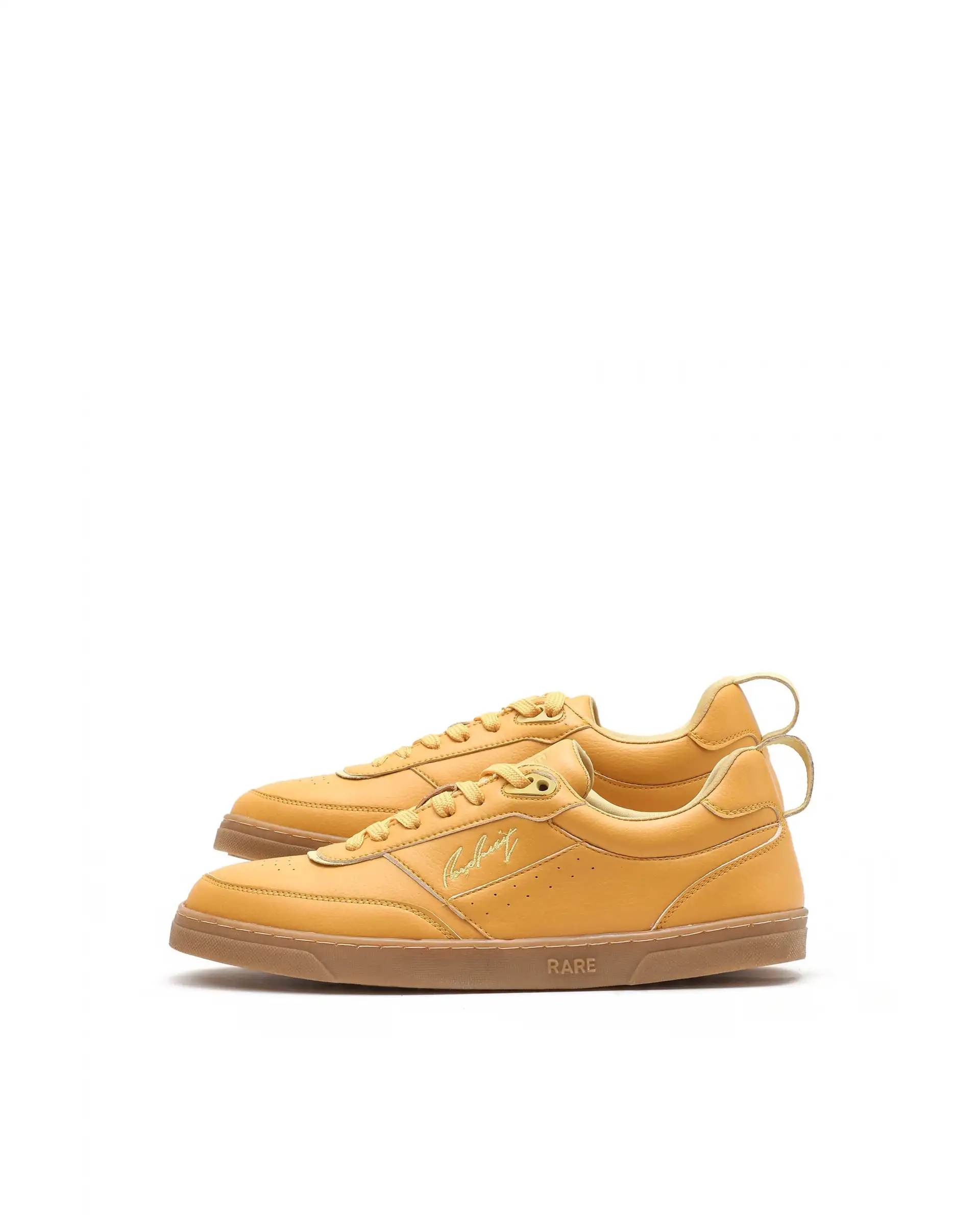 Rare Rabbit Men's Garen Mustard Micro Fiber Causal Sneaker - Image 6