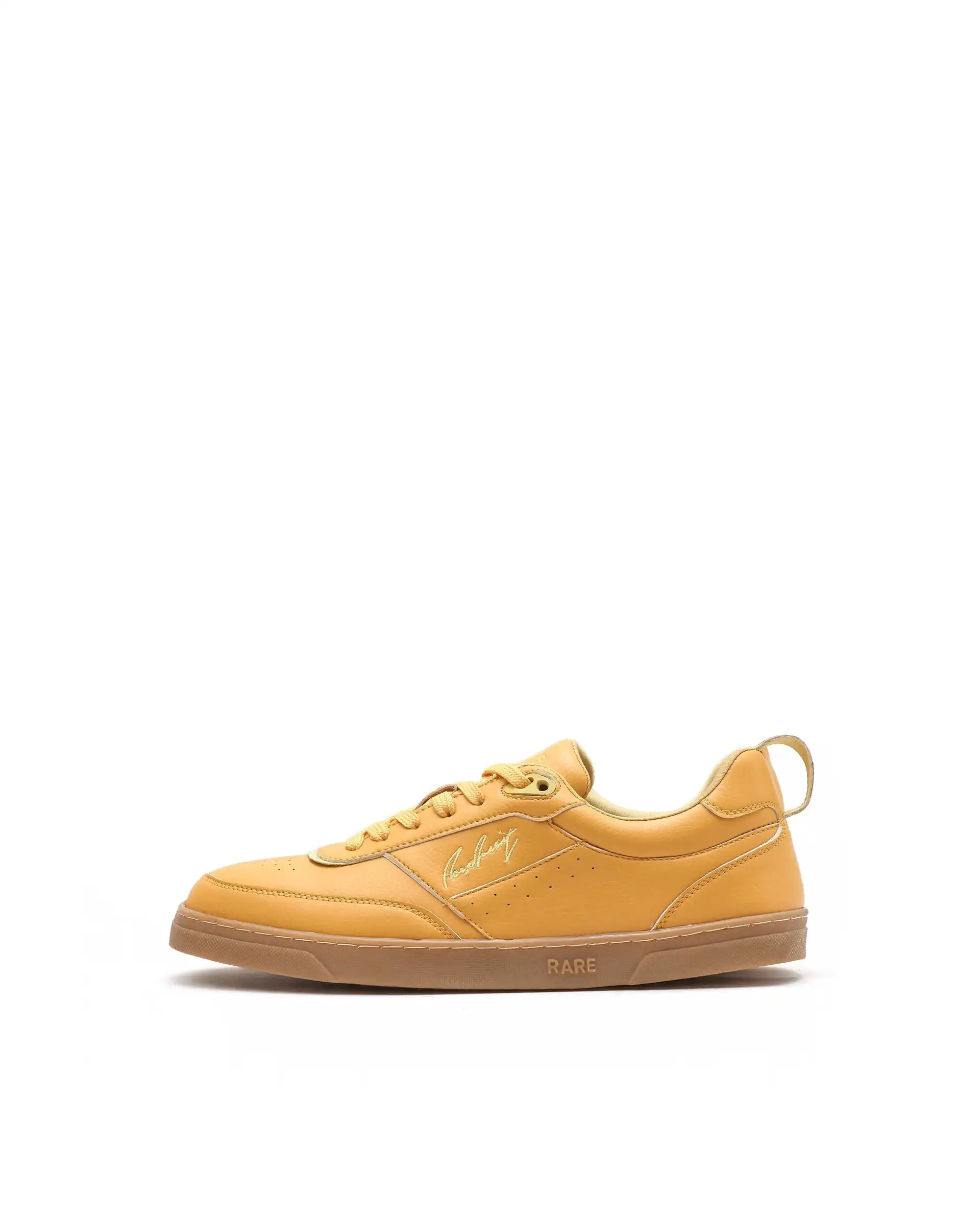 Rare Rabbit Men's Garen Mustard Micro Fiber Causal Sneaker - Image 9