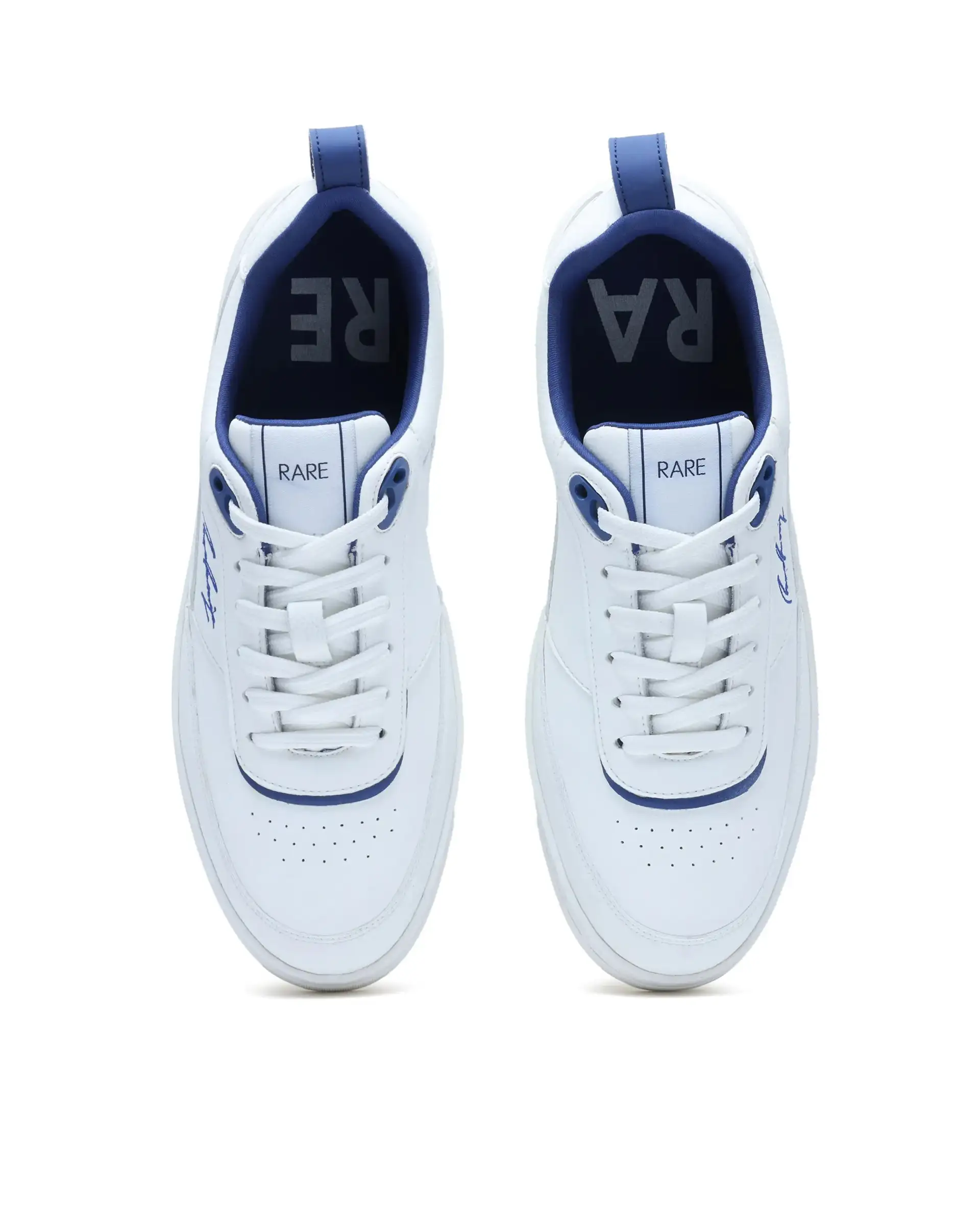 Rare Rabbit Men's Garen Navy Micro Fiber Causal Sneaker - Image 6