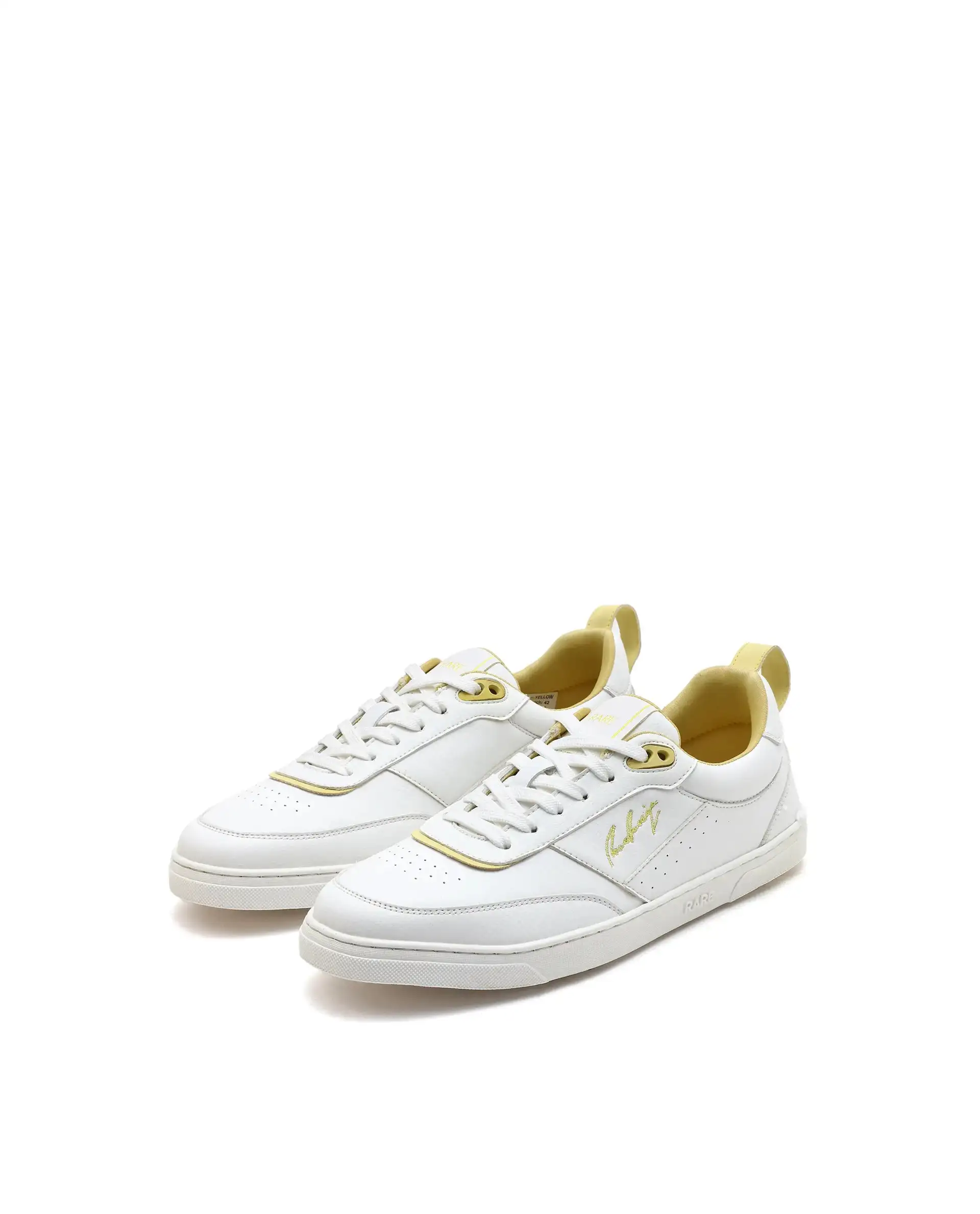 Rare Rabbit Men's Garen Yellow Micro Fibercausal Sneaker - Image 3