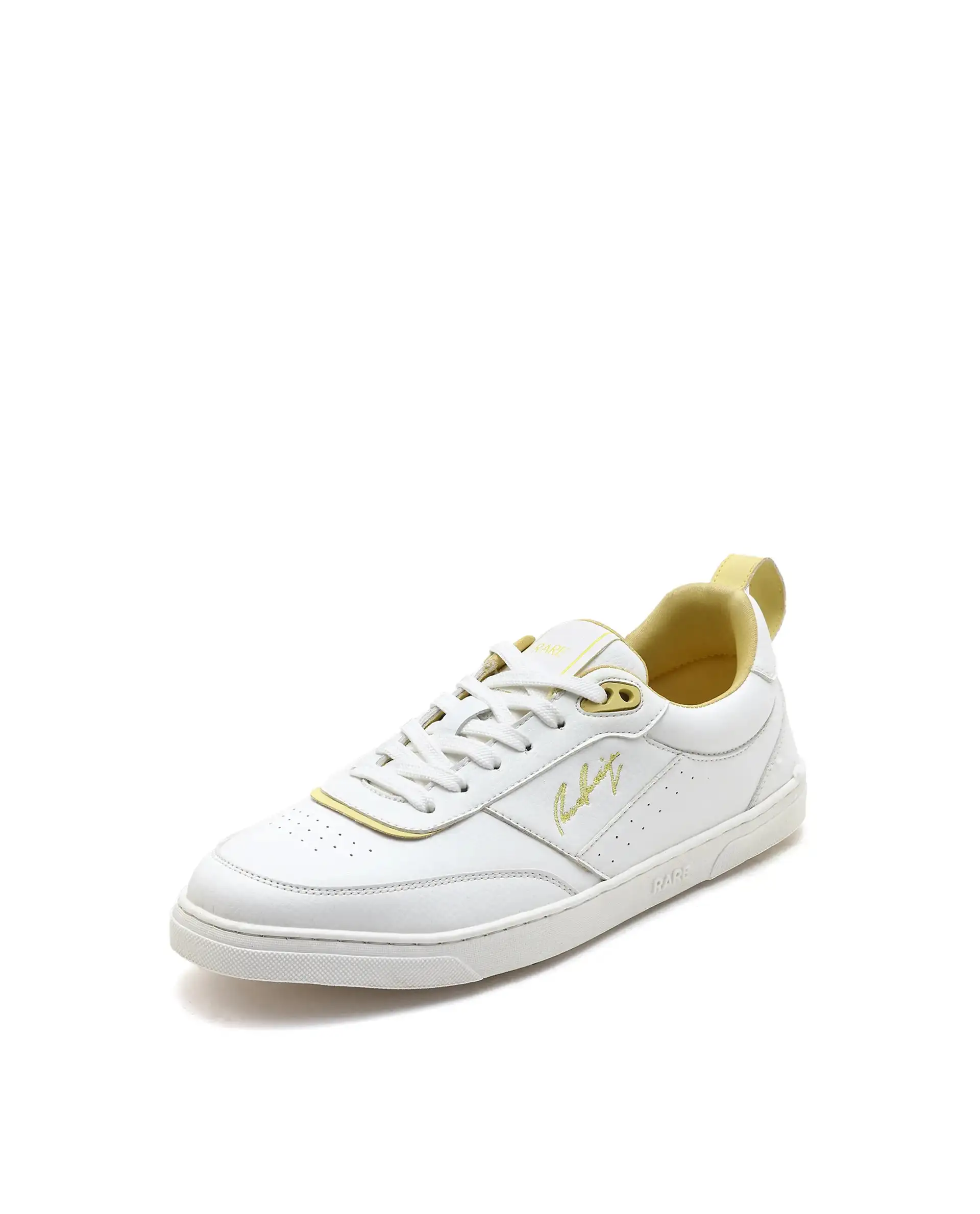 Rare Rabbit Men's Garen Yellow Micro Fibercausal Sneaker - Image 6