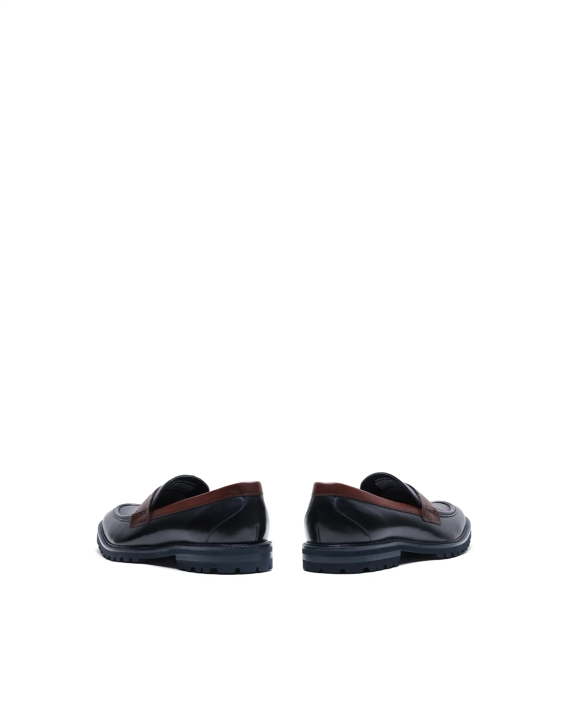 Rare Rabbit Men's Garfield Navy Leather Mocassin - Image 4
