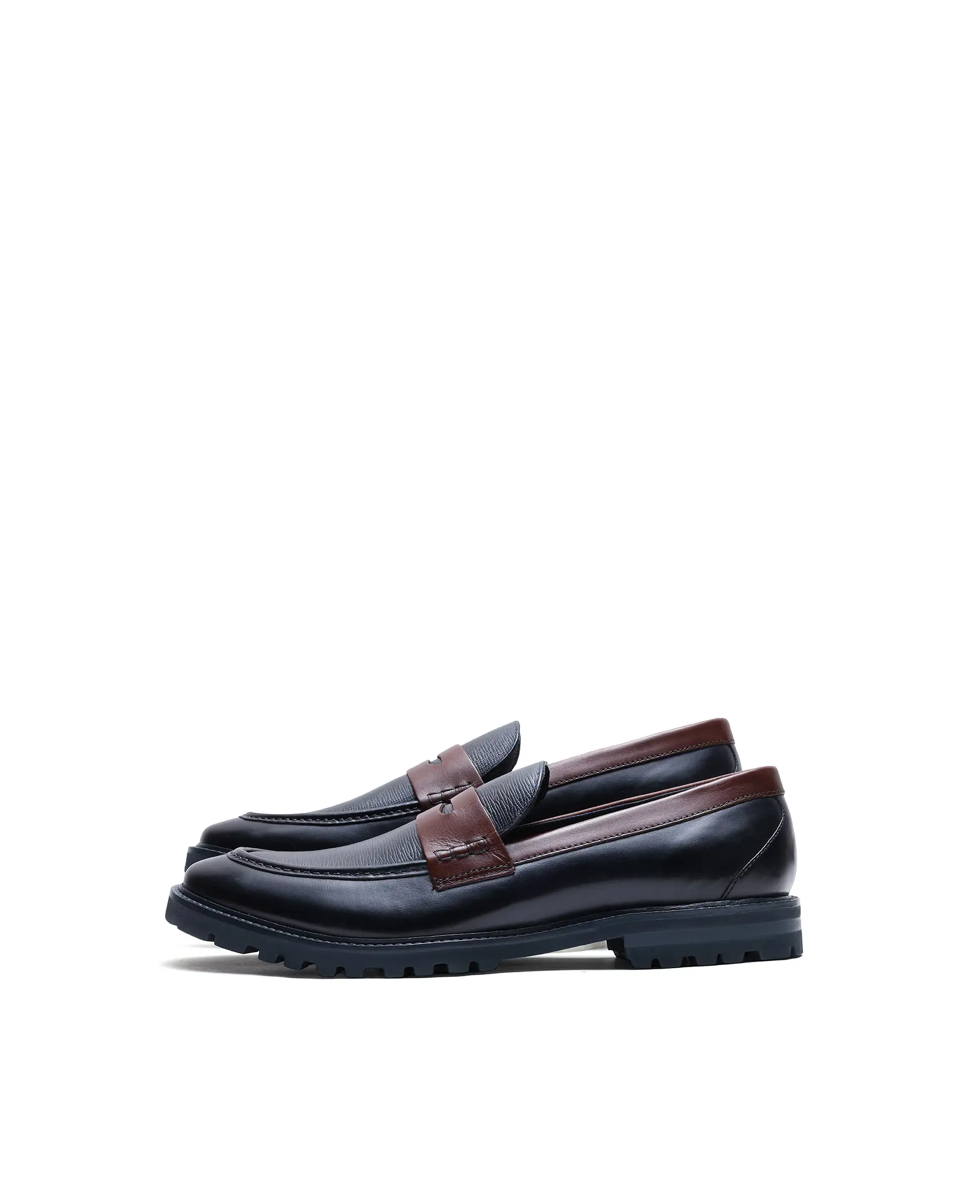 Rare Rabbit Men's Garfield Navy Leather Mocassin - Image 5