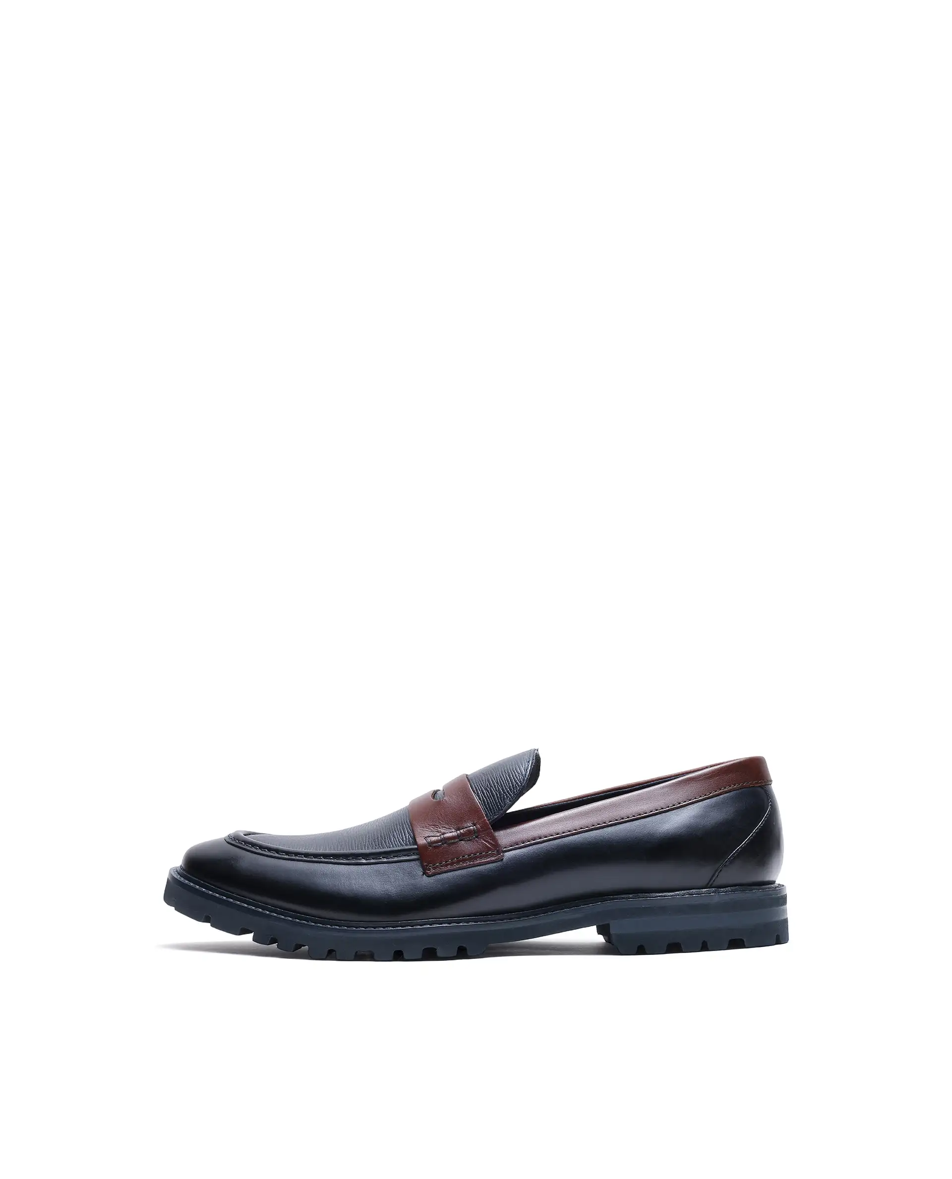 Rare Rabbit Men's Garfield Navy Leather Mocassin - Image 6