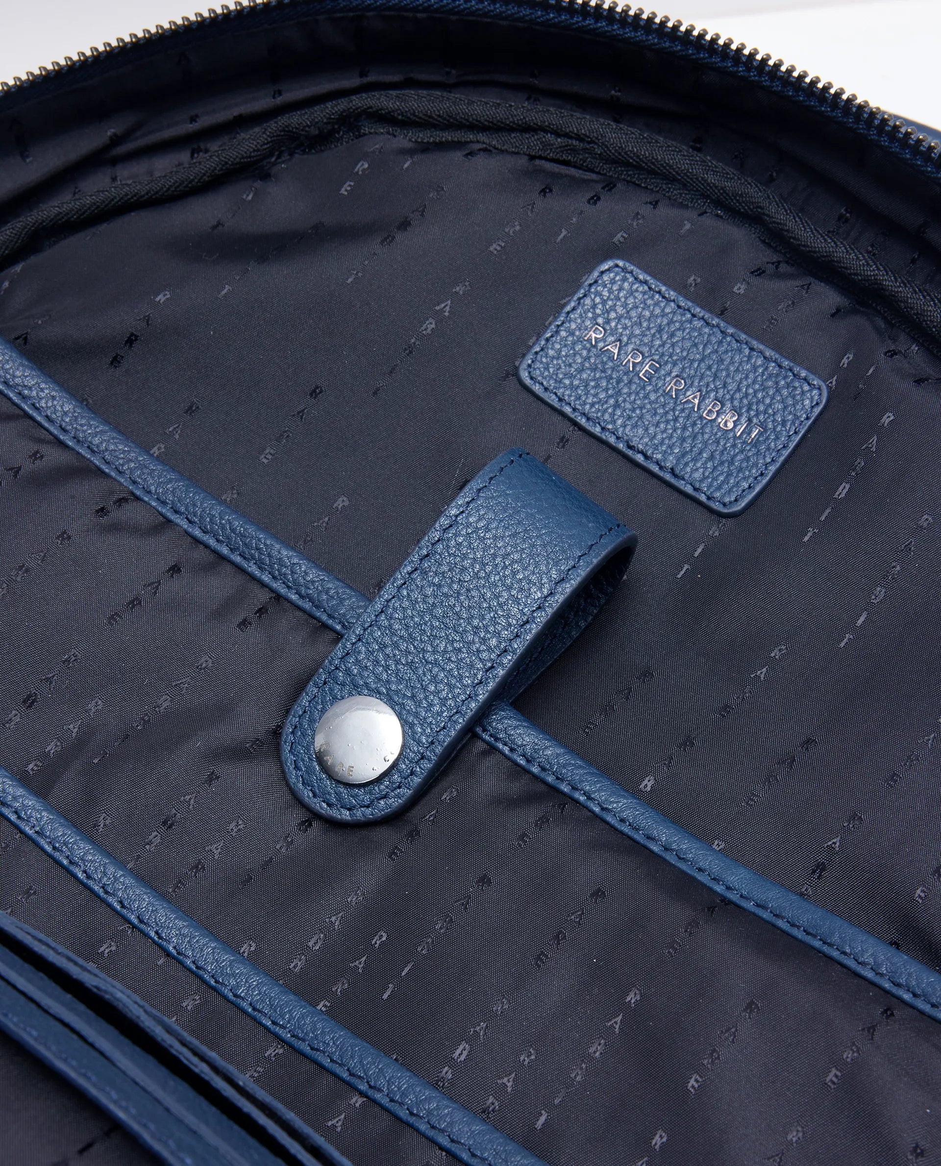 Rare Rabbit Men's Genther Blue Monogram Print Bag - Image 12