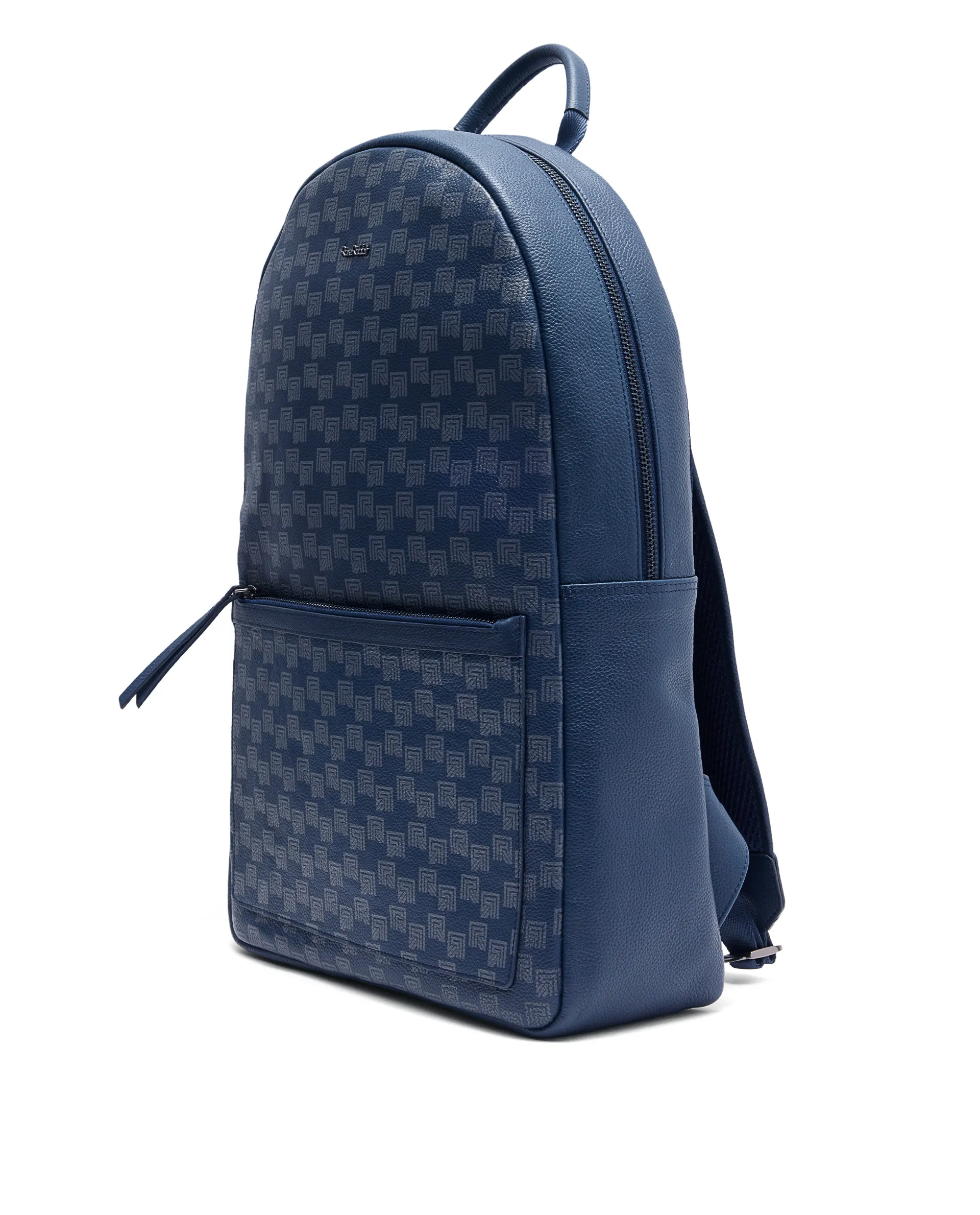 Rare Rabbit Men's Genther Blue Monogram Print Bag - Image 7