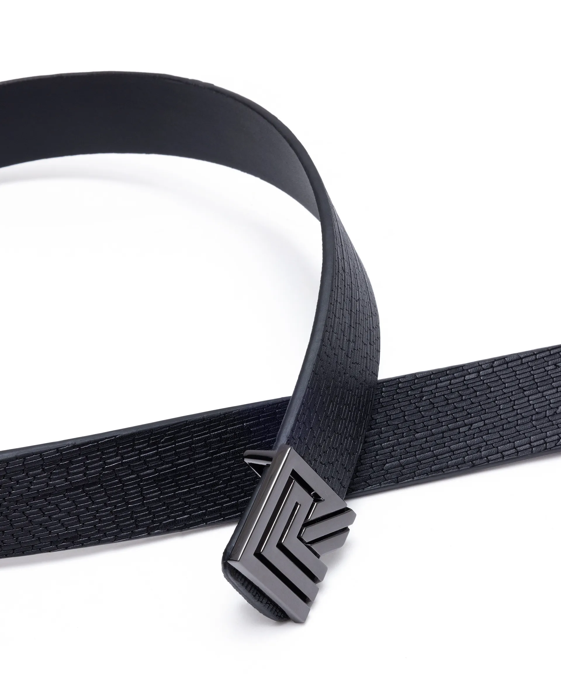 Rare Rabbit Men Geous Black Leather Belt - Image 2