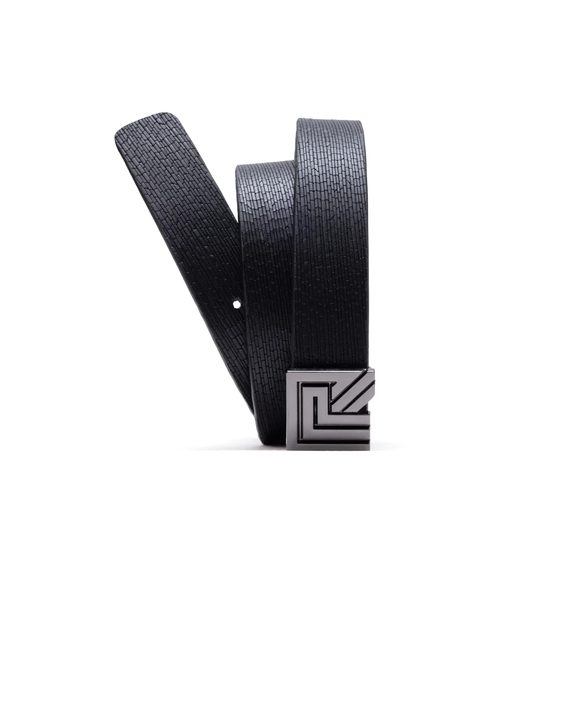 Rare Rabbit Men Geous Black Leather Belt - Image 3