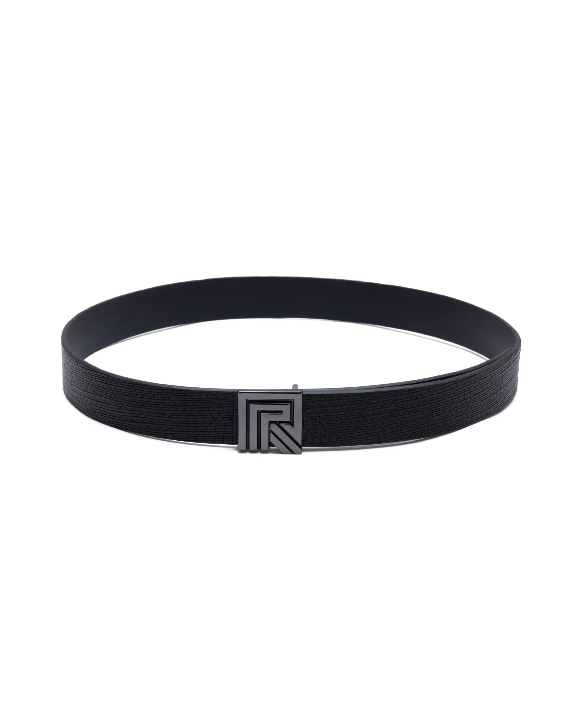 Rare Rabbit Men Geous Black Leather Belt - Image 5