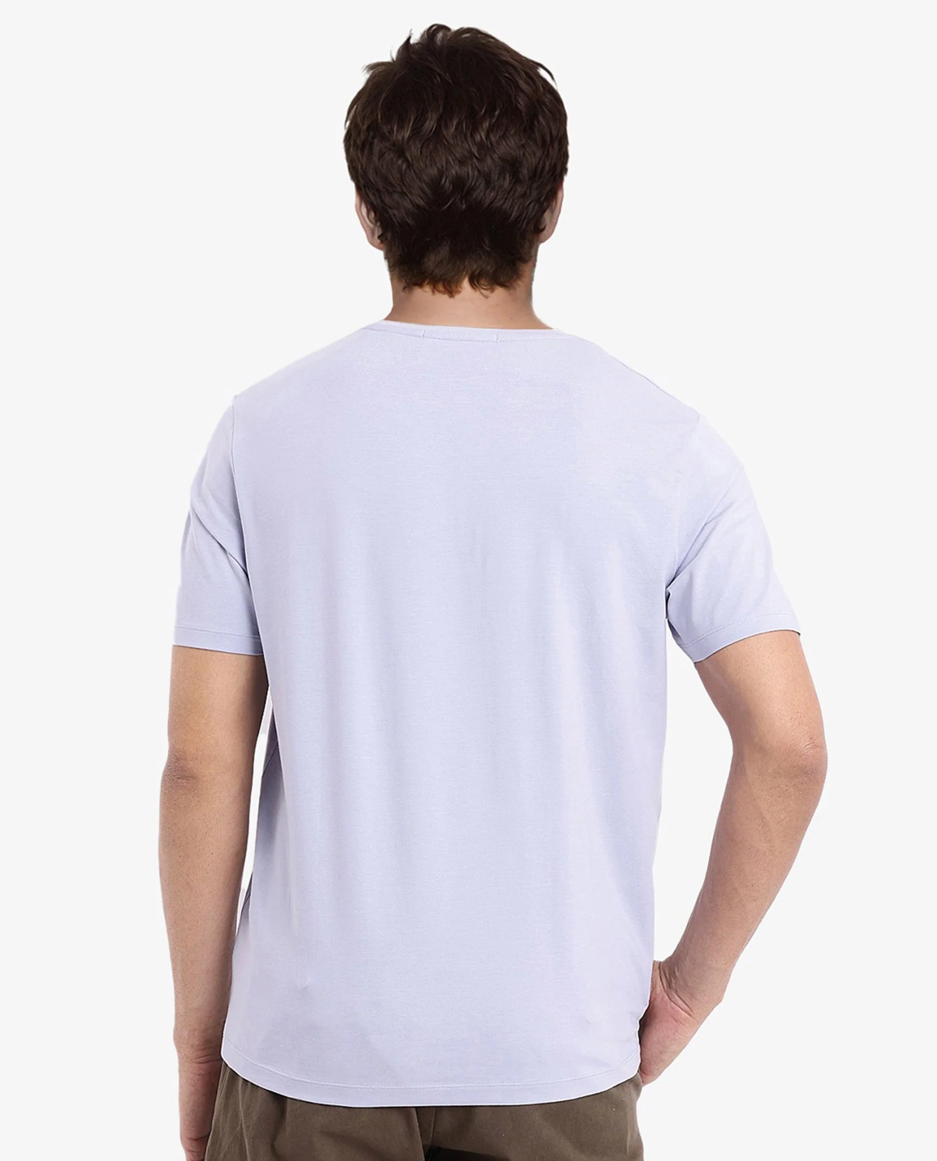 Rare Rabbit Men's Gino Blue Cotton Graphic Print Regular Fit Half Sleeve Crew Neck T-Shirt - Image 5