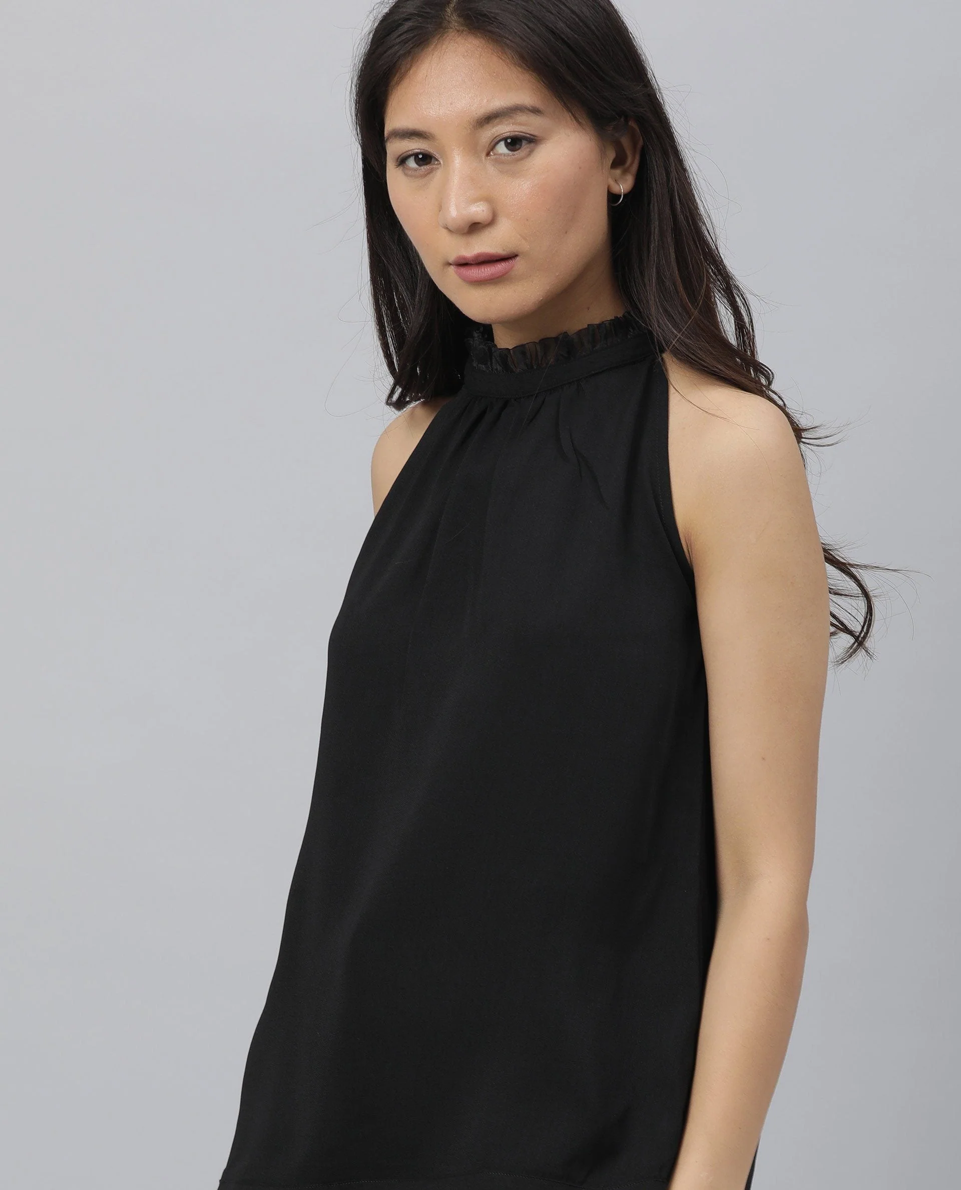 Rareism Women Gladis Black Top Sleeveless Solid - Image 5