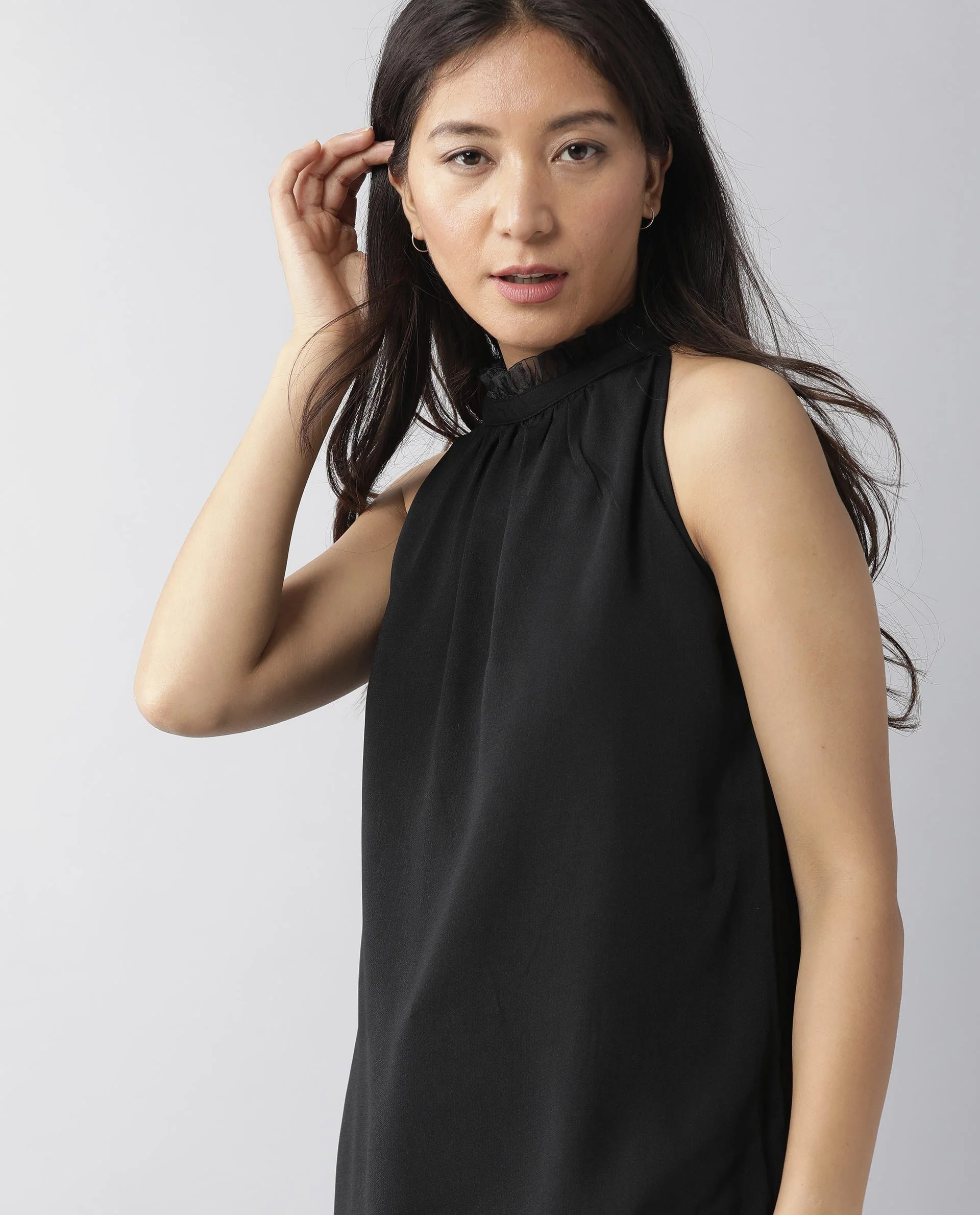 Rareism Women Gladis Black Top Sleeveless Solid - Image 8