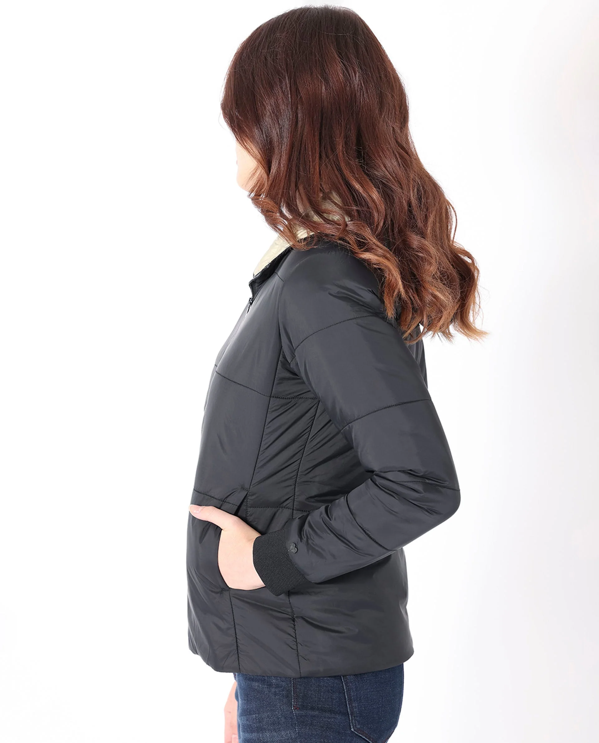 Rareism Women's Glasha Hls Black Polyester Hooded Plain Regular Fit Jacket - Image 3