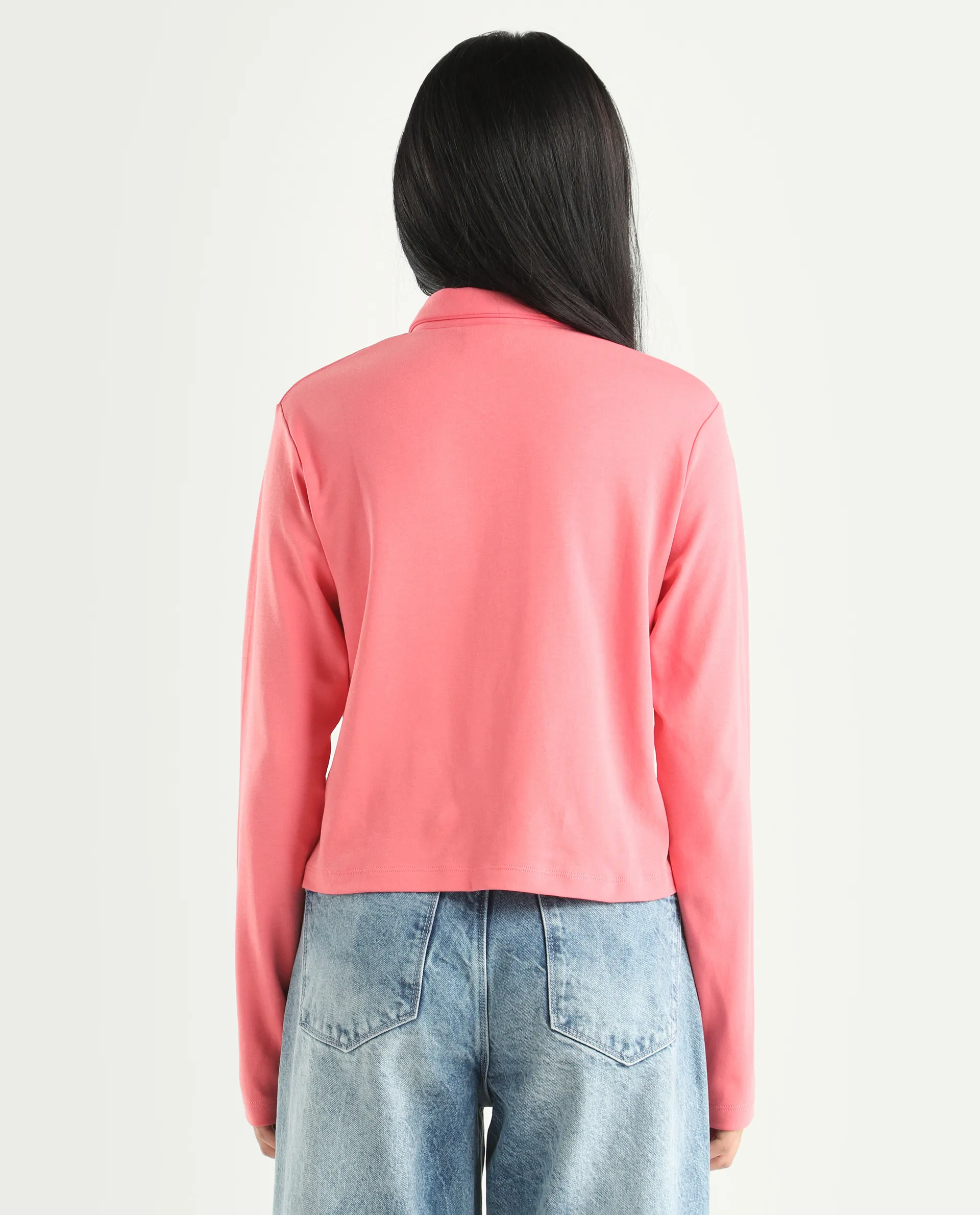 Rareism Women's Cotton Drop Collar Plain Regular Fit Top - Image 7